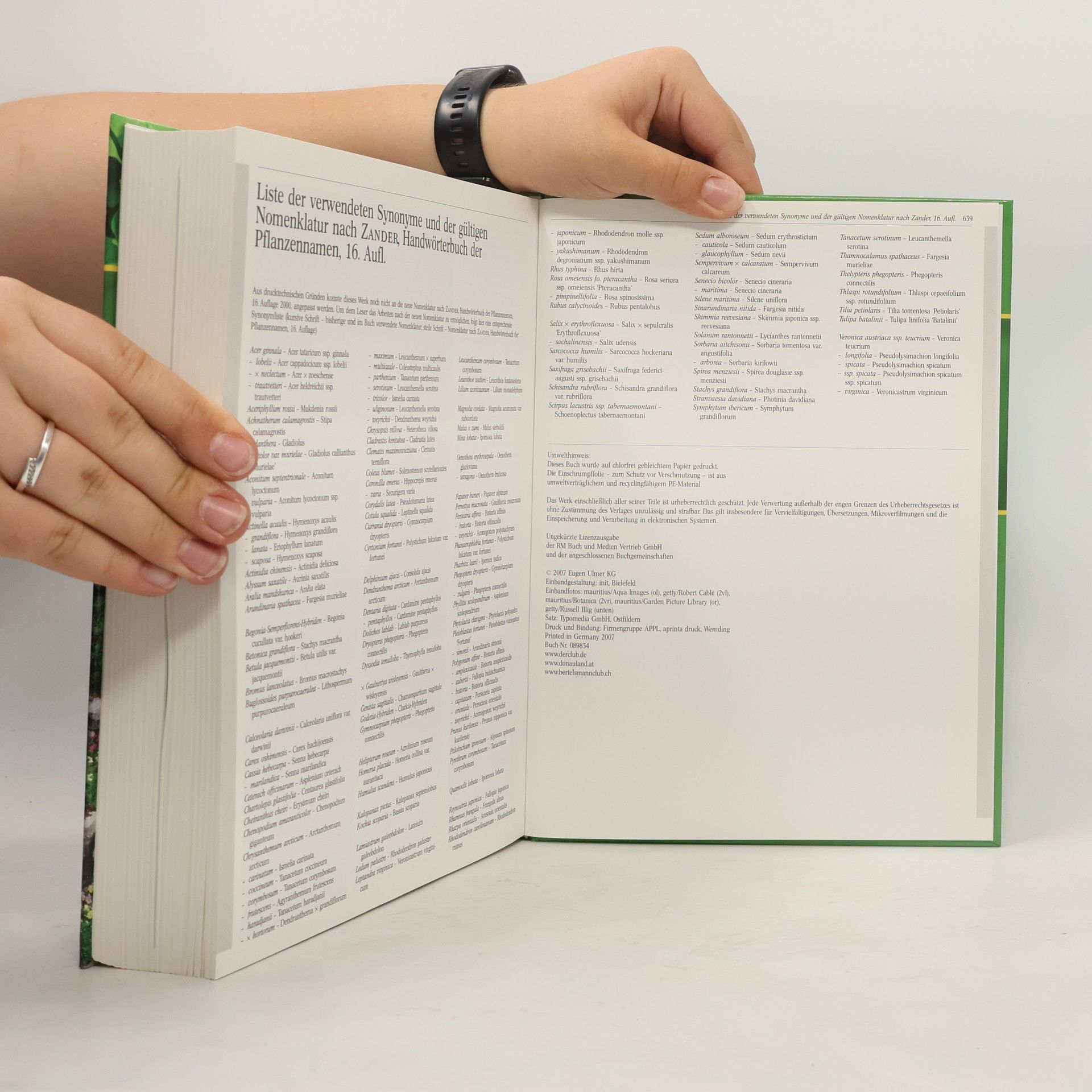 Fritz Köhlein Das große Ulmer-Buch der Gartenpflanzen