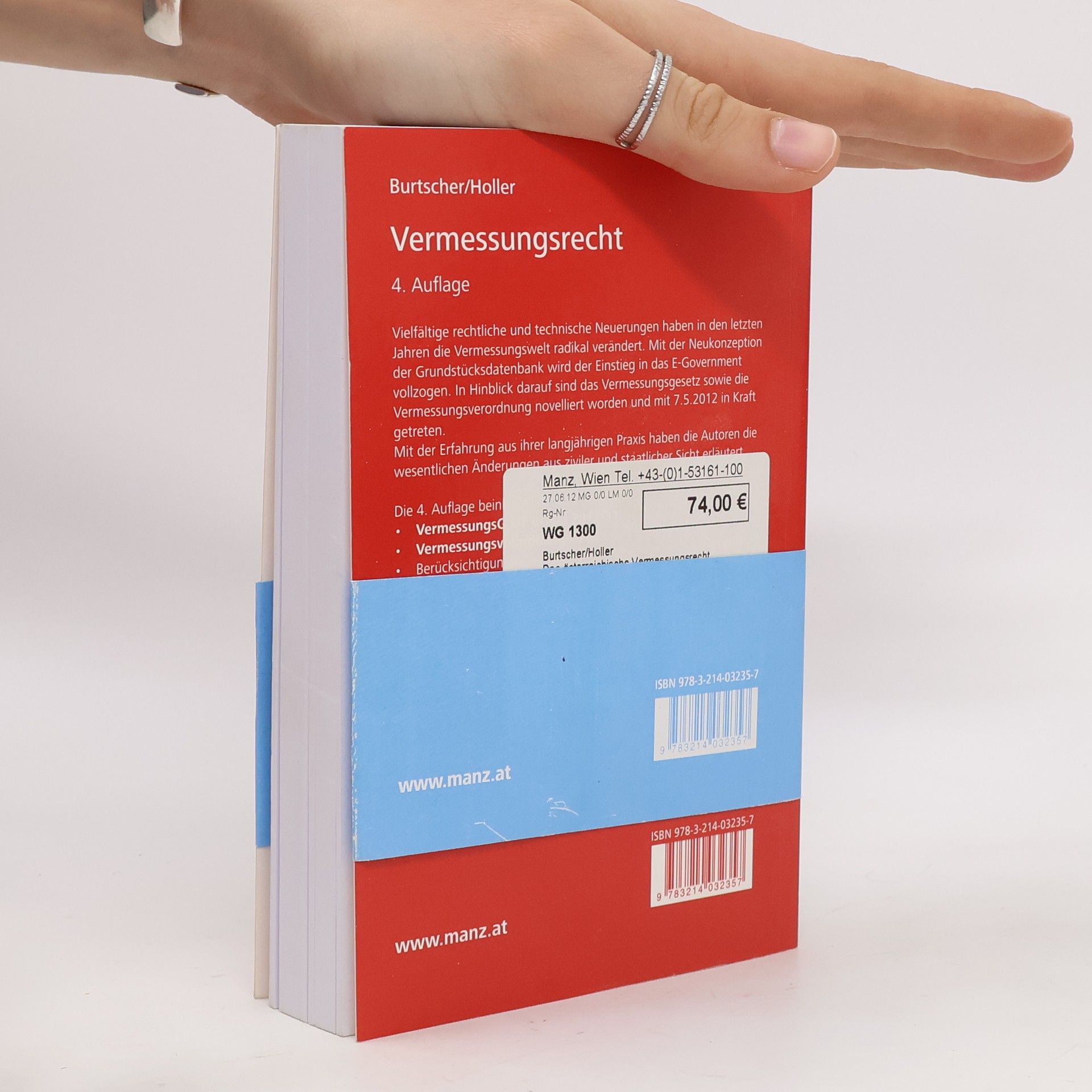 Thomas Burtscher Das österreichische Vermessungsrecht