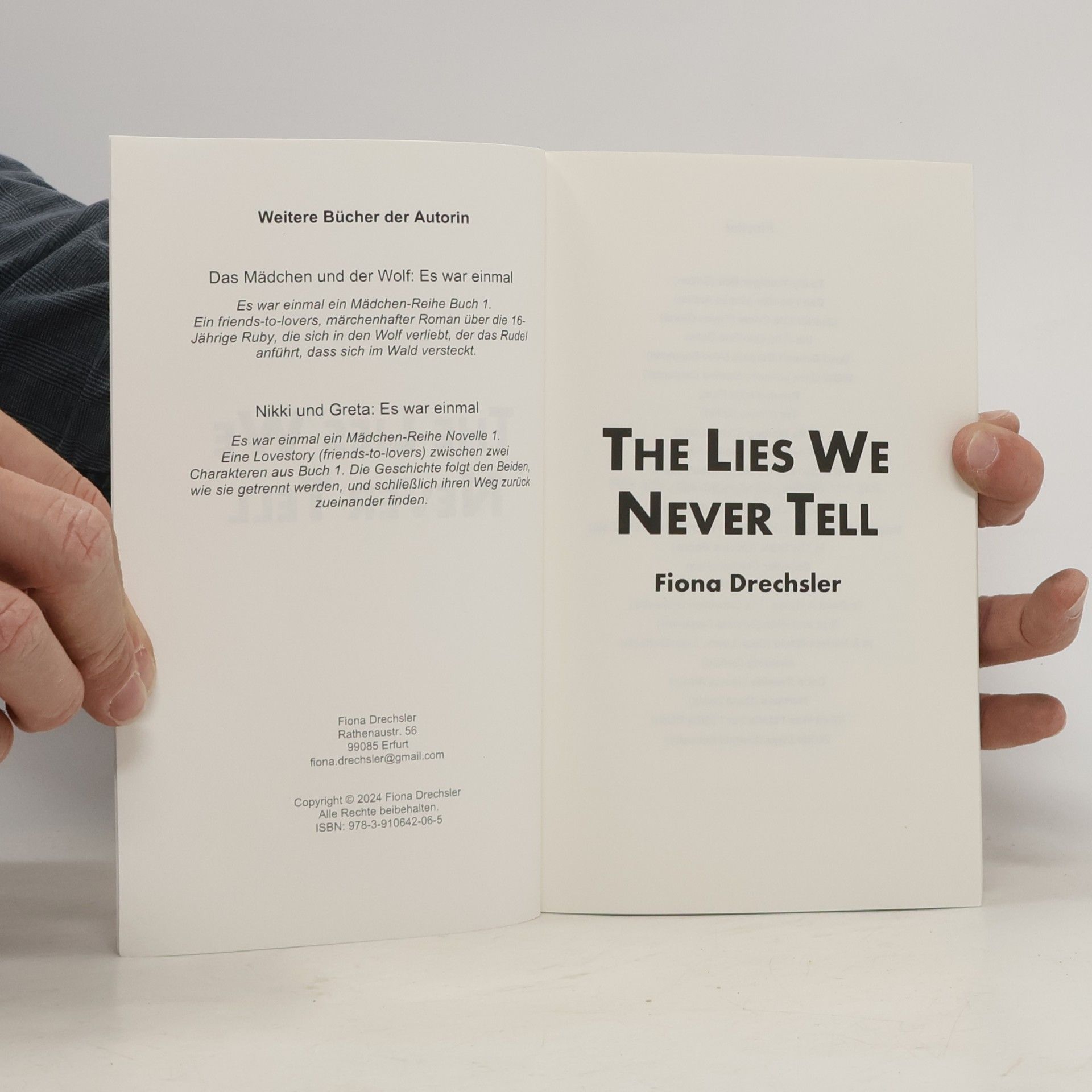 Fiona Drechsler The Lies We Never Tell