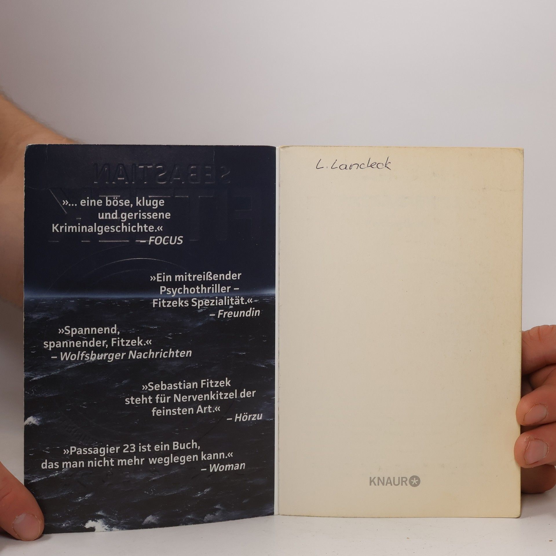Sebastian Fitzek Passagier 23