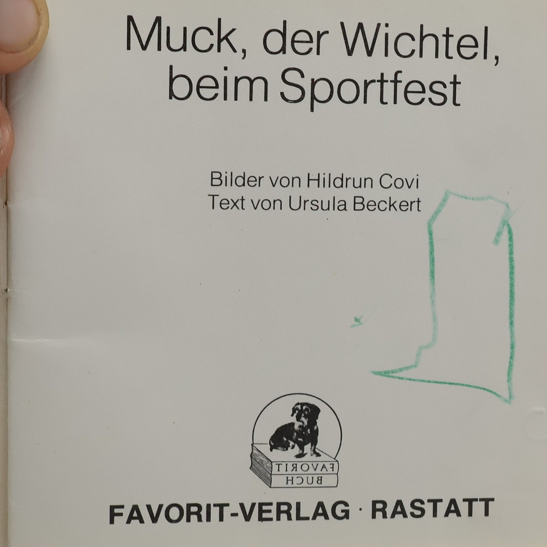 Hildrun Covi Muck, der Wichtel, beim Sportfest