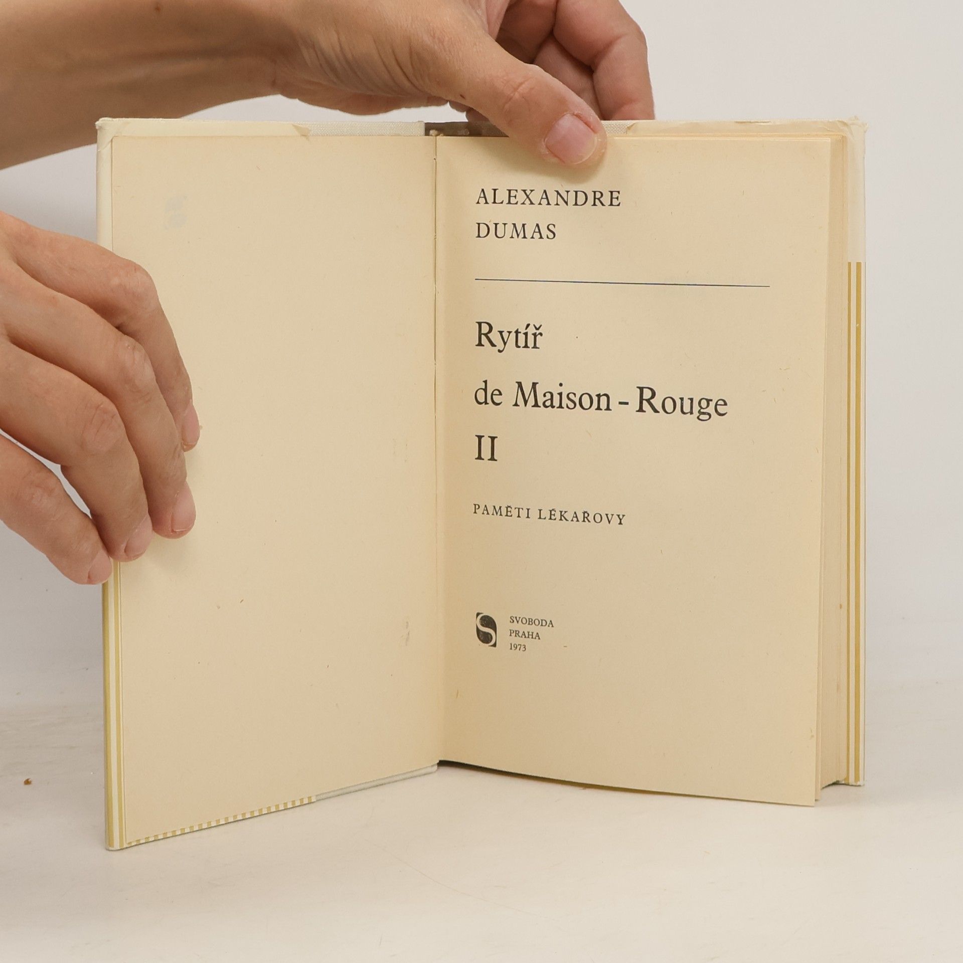 Alexandre Dumas der Ältere Rytíř de Maison-Rouge II.
