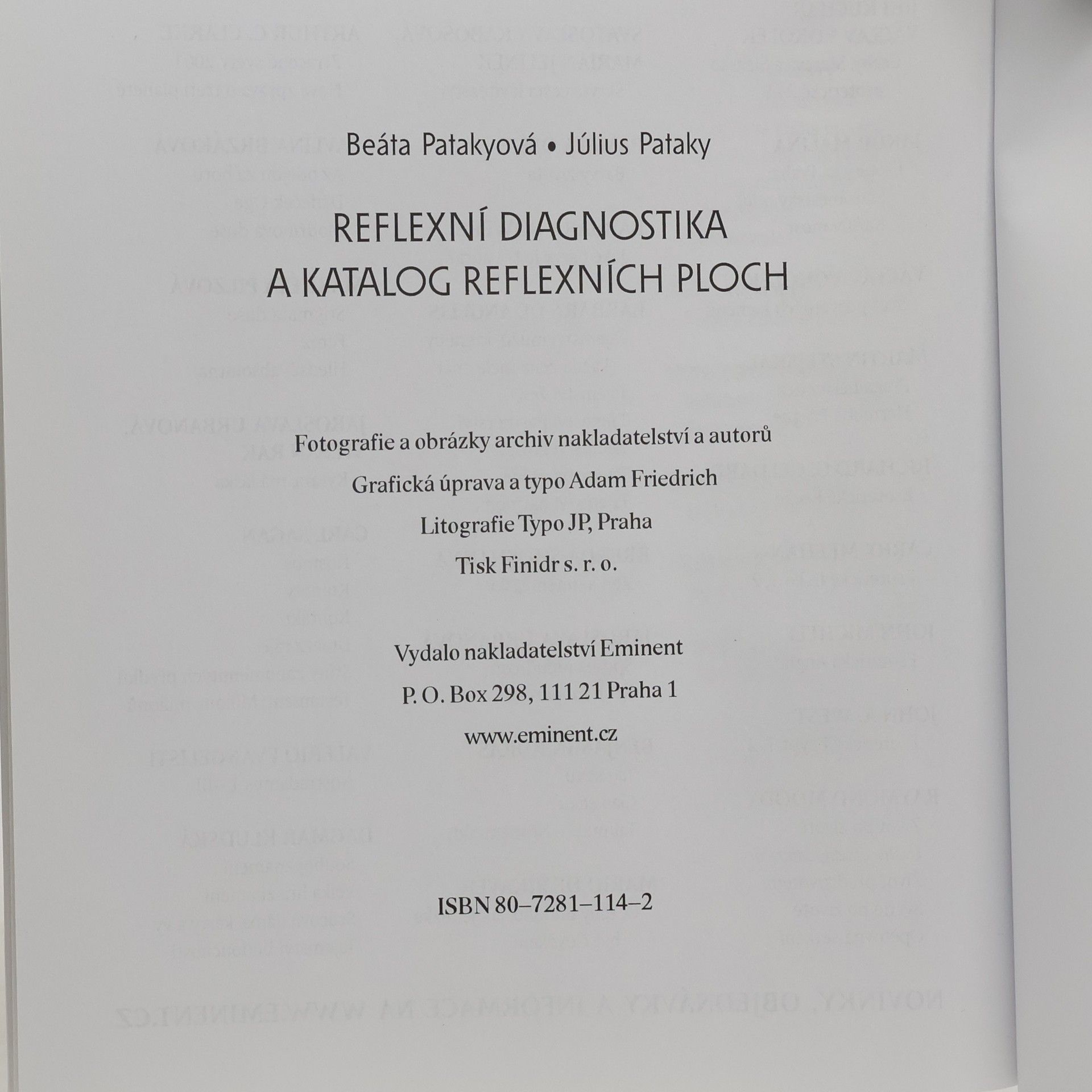 Beáta Patakyová Reflexní diagnostika a katalog reflexních ploch