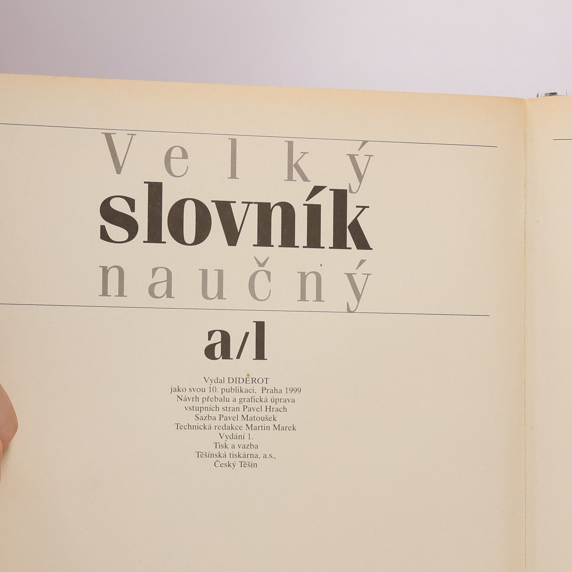 Denis Diderot Velký slovník naučný 1. A-L