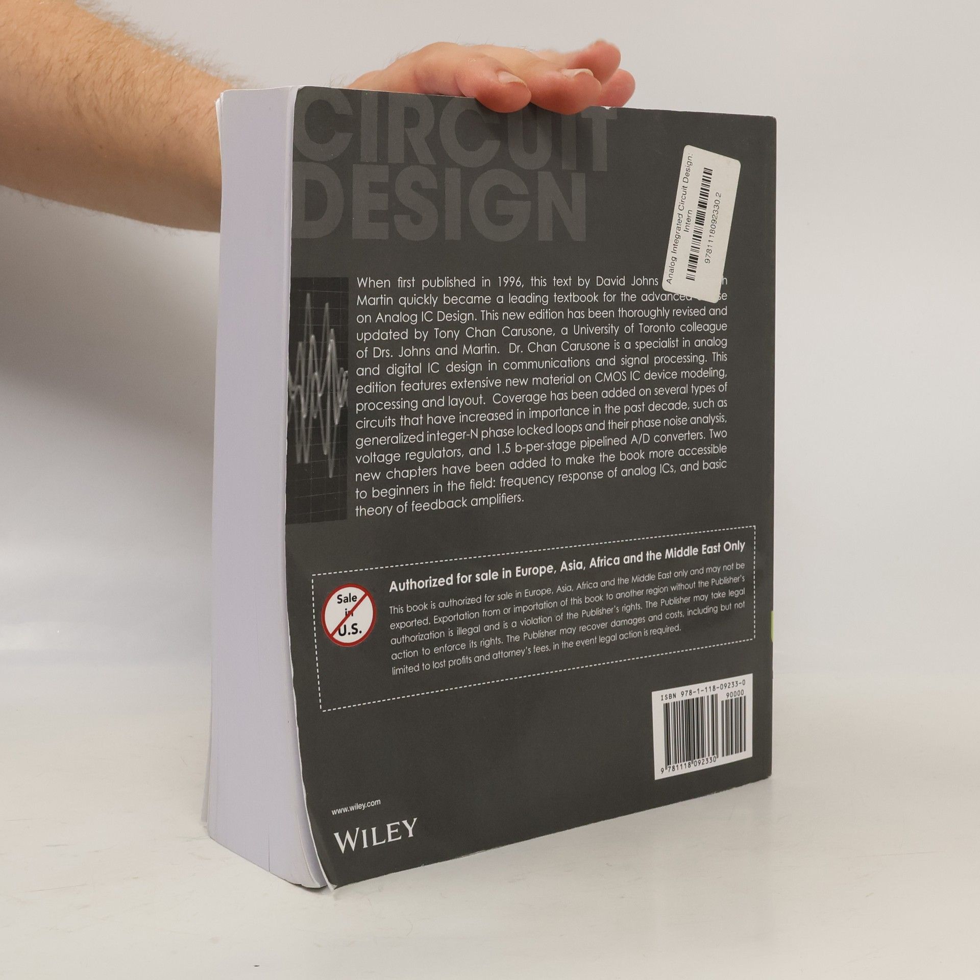 Tony Chan Carusone Analog Integrated Circuit Design