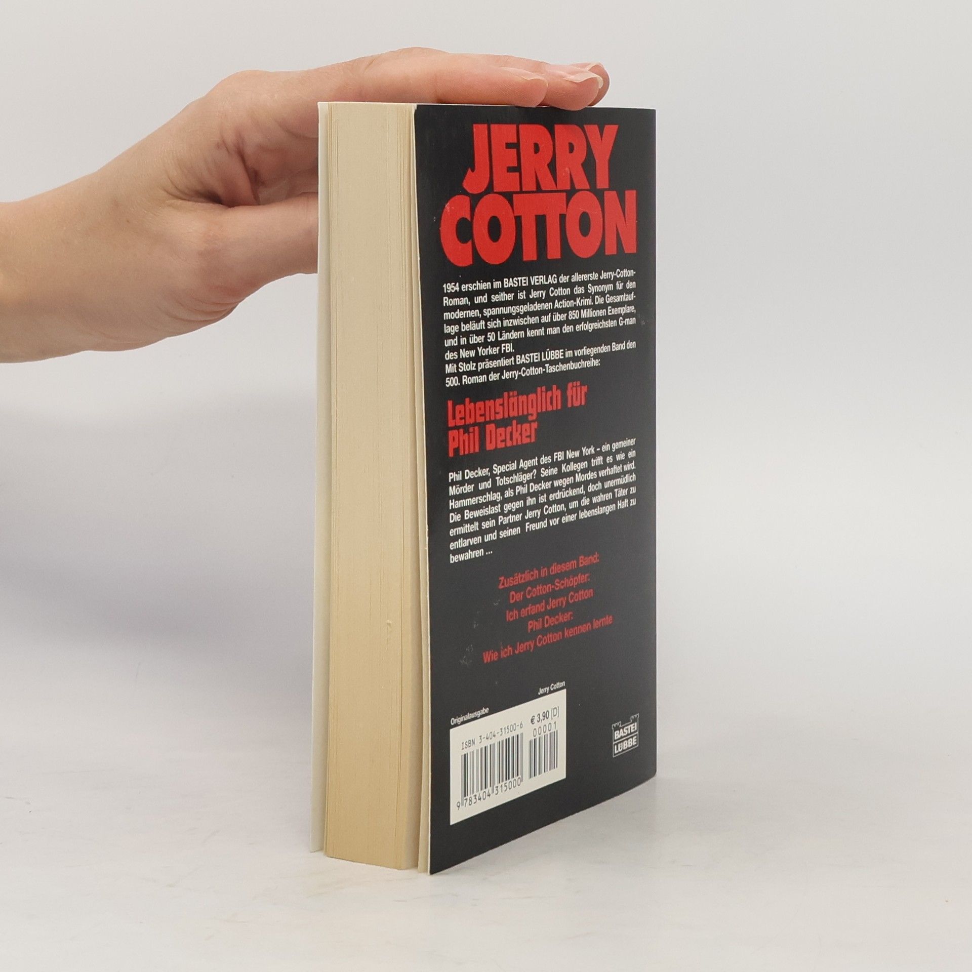 Jerry Cotton Jerry Cotton - 500: Lebenslänglich für Phil Decker