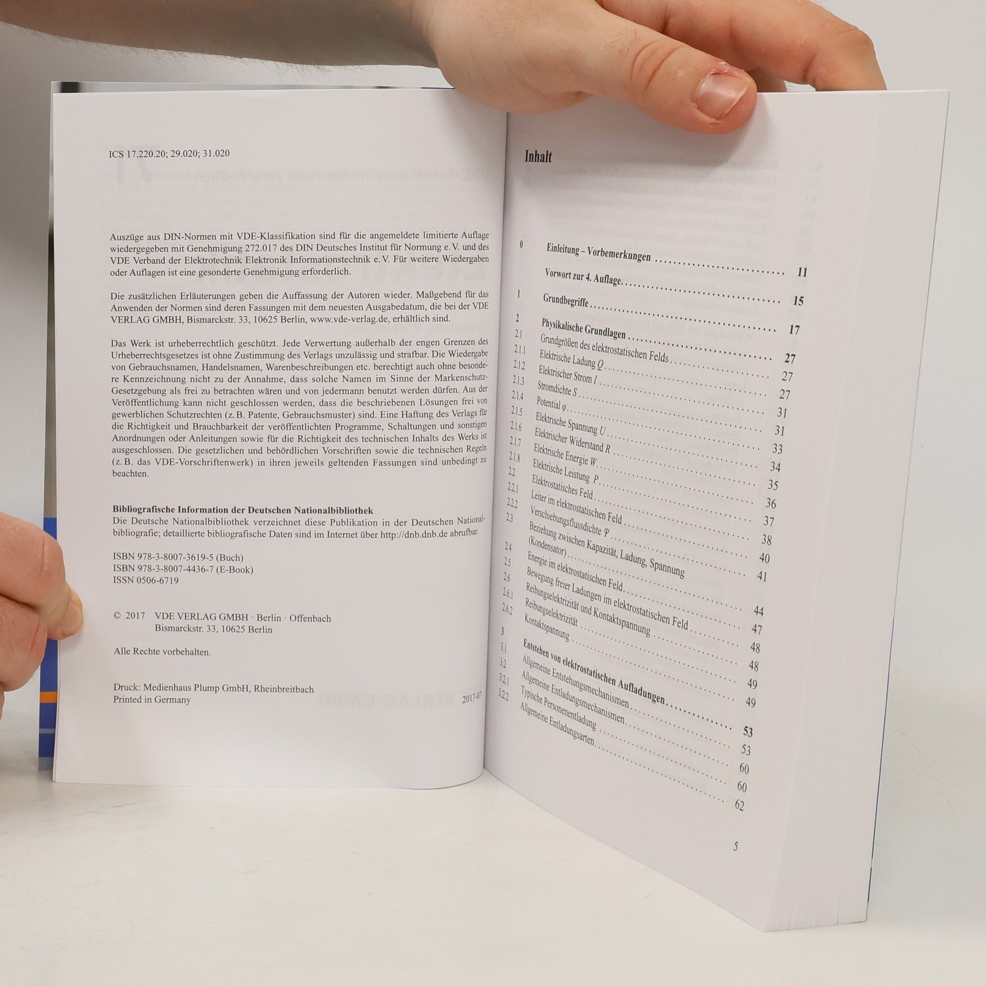 Hartmut Berndt VDE-Schriftenreihe Normen verständlich - 71: Elektrostatik