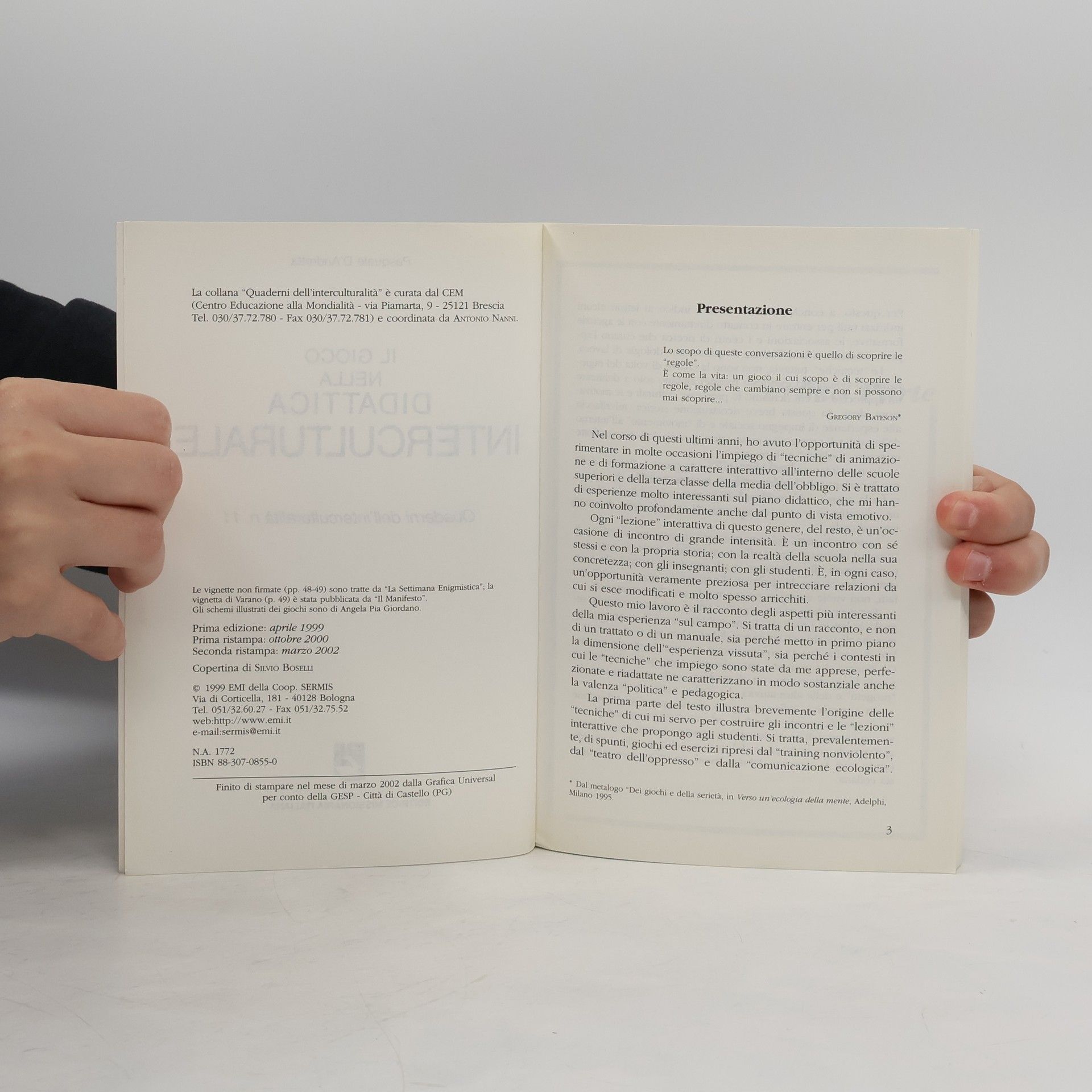 Pasquale D'Andretta Il gioco nella didattica interculturale
