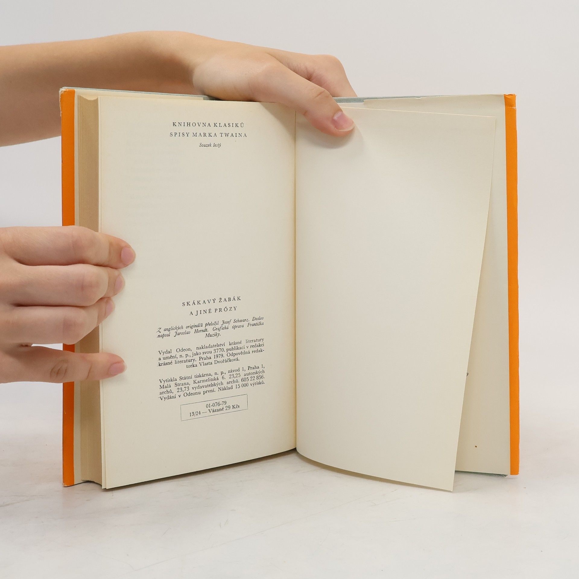 Mark Twain Skákavý žabák a jiné prózy