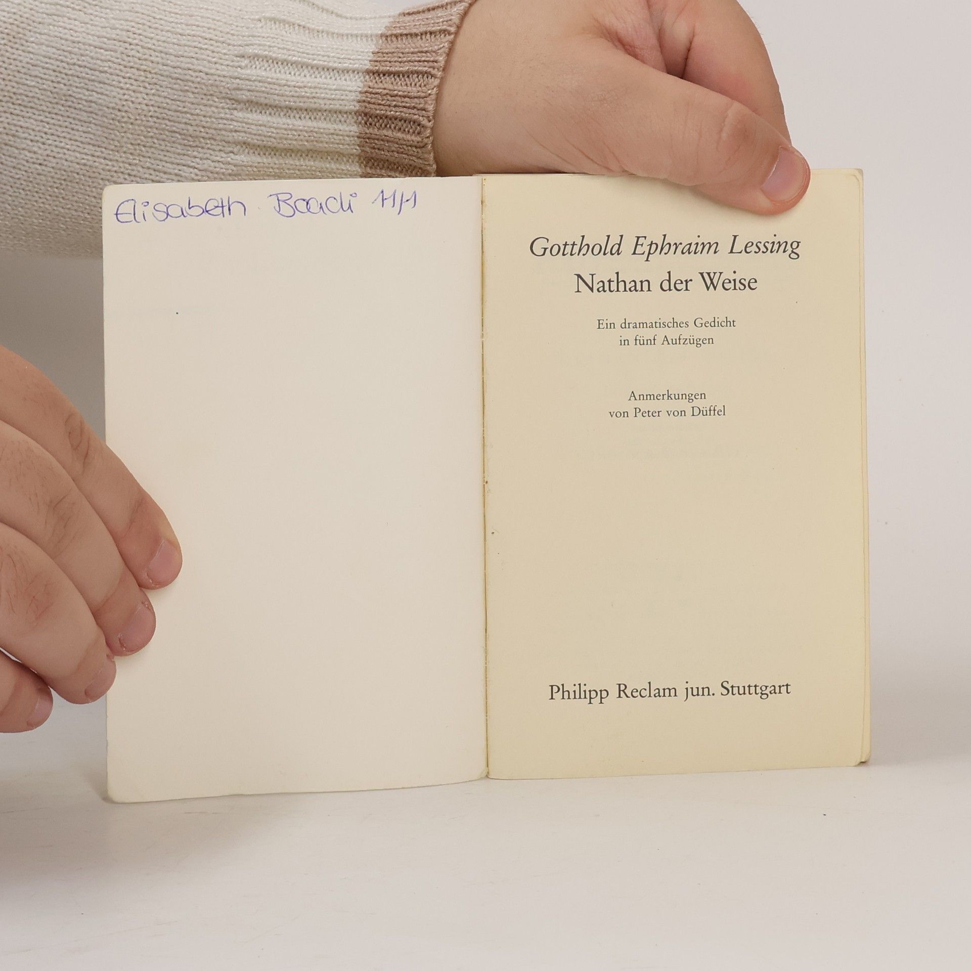 Gotthold Ephraim Lessing Nathan der Weise