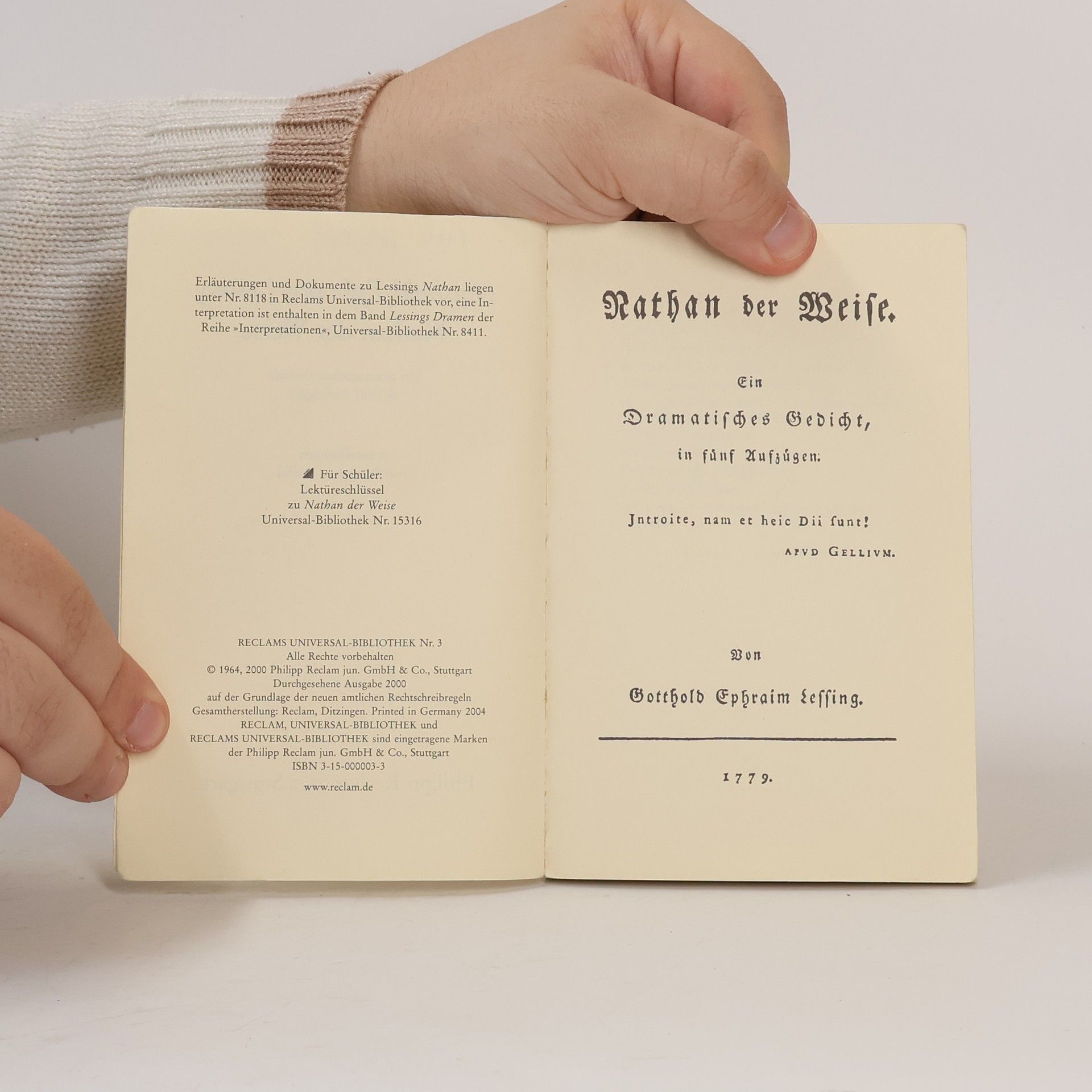 Gotthold Ephraim Lessing Nathan der Weise