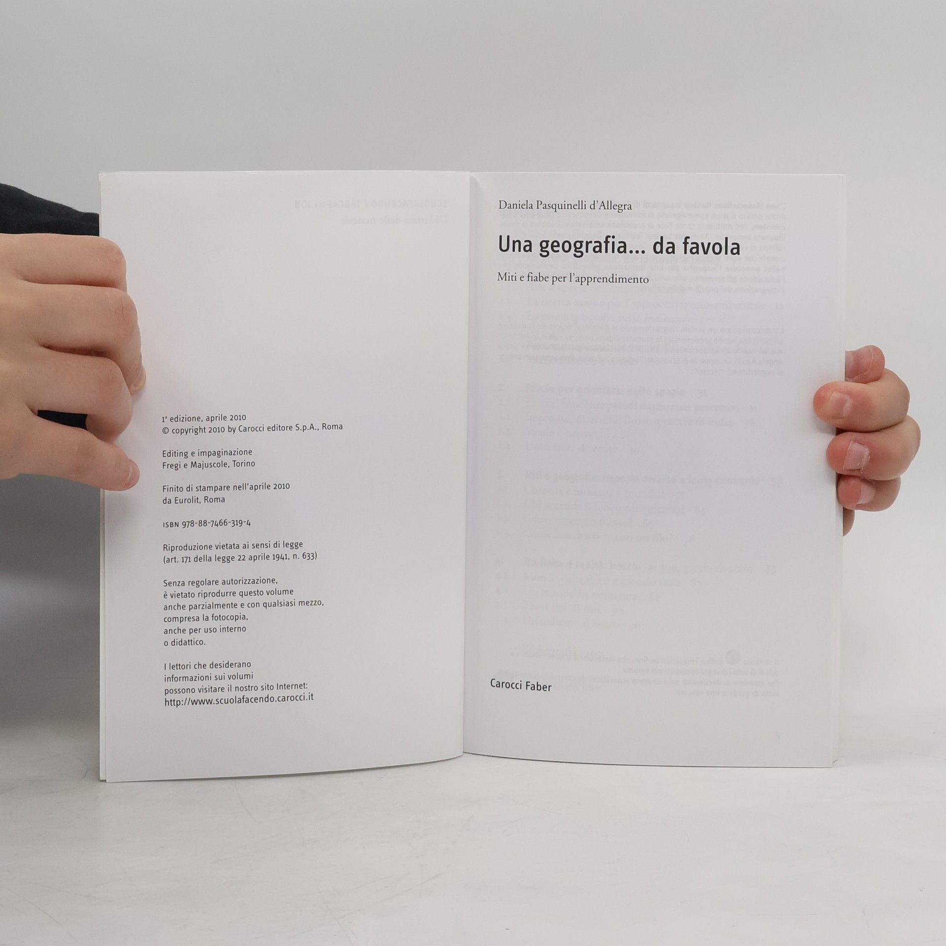 Daniela Pasquinelli D'Allegra Scuolafacendo. Tascabili: Una geografia... da favola