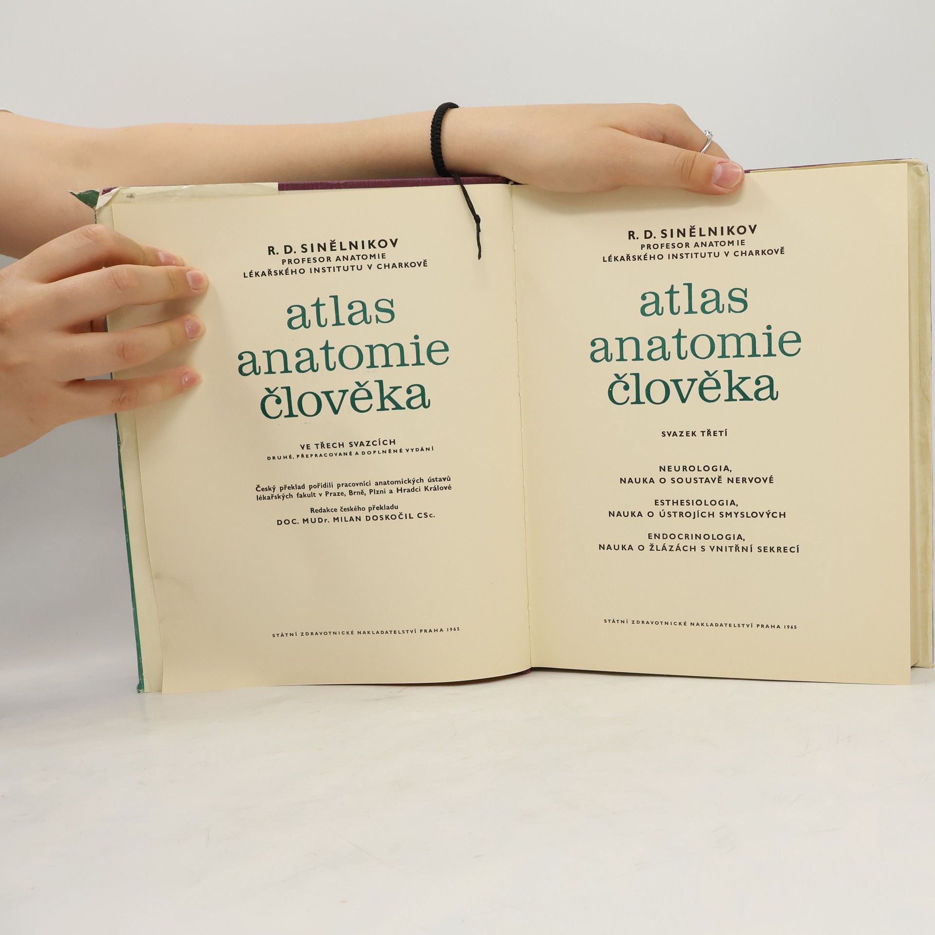 R. D. Sinělnikov Atlas anatomie člověka 3. svazek