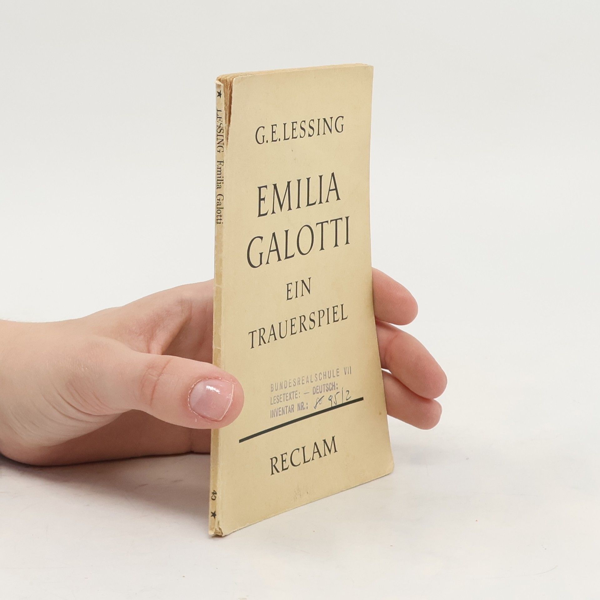 Gotthold Ephraim Lessing Emilia Galotti. Ein Trauerspiel