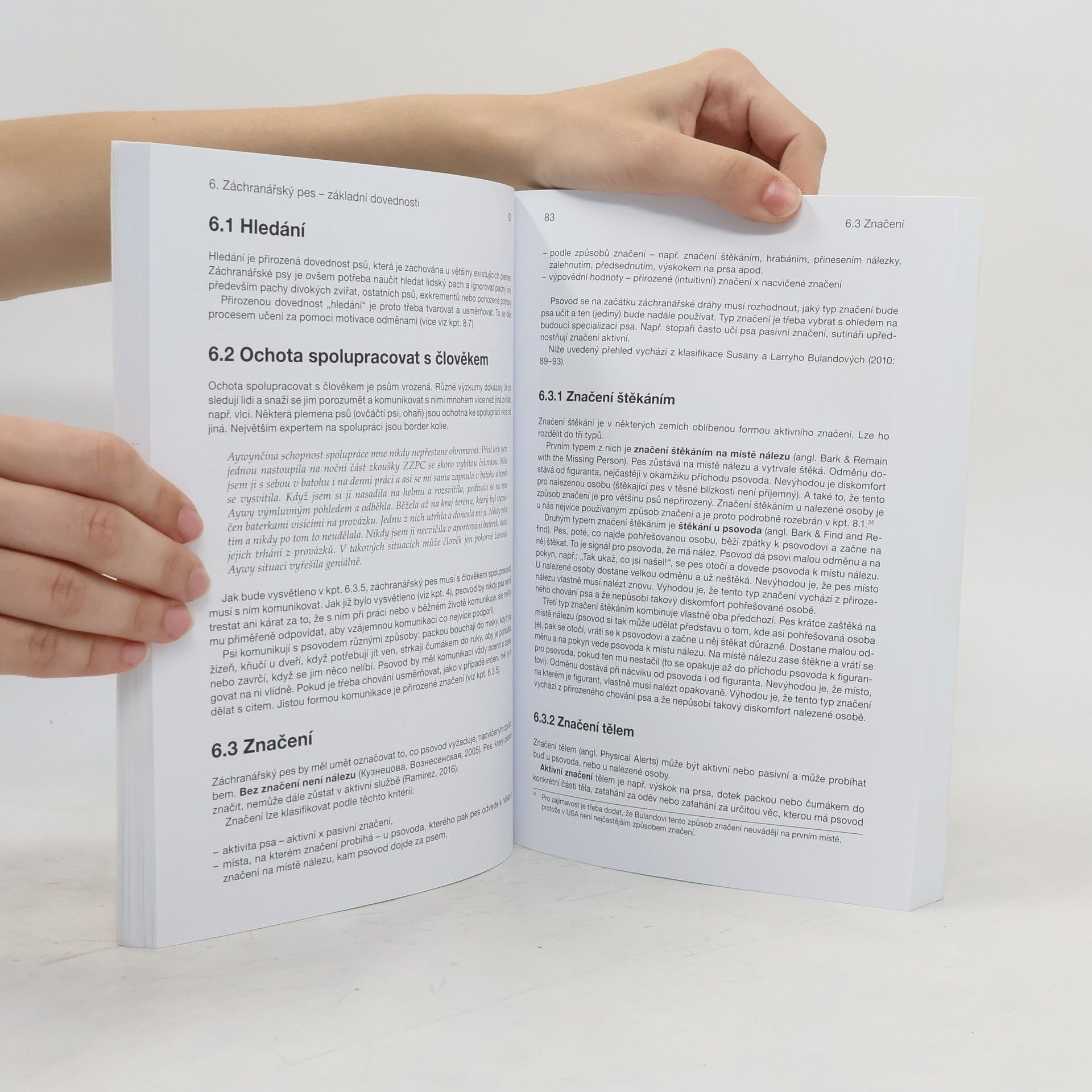 Kateřina Jančaříková Záchranářská kynologie. Teorie, data, zkušenosti