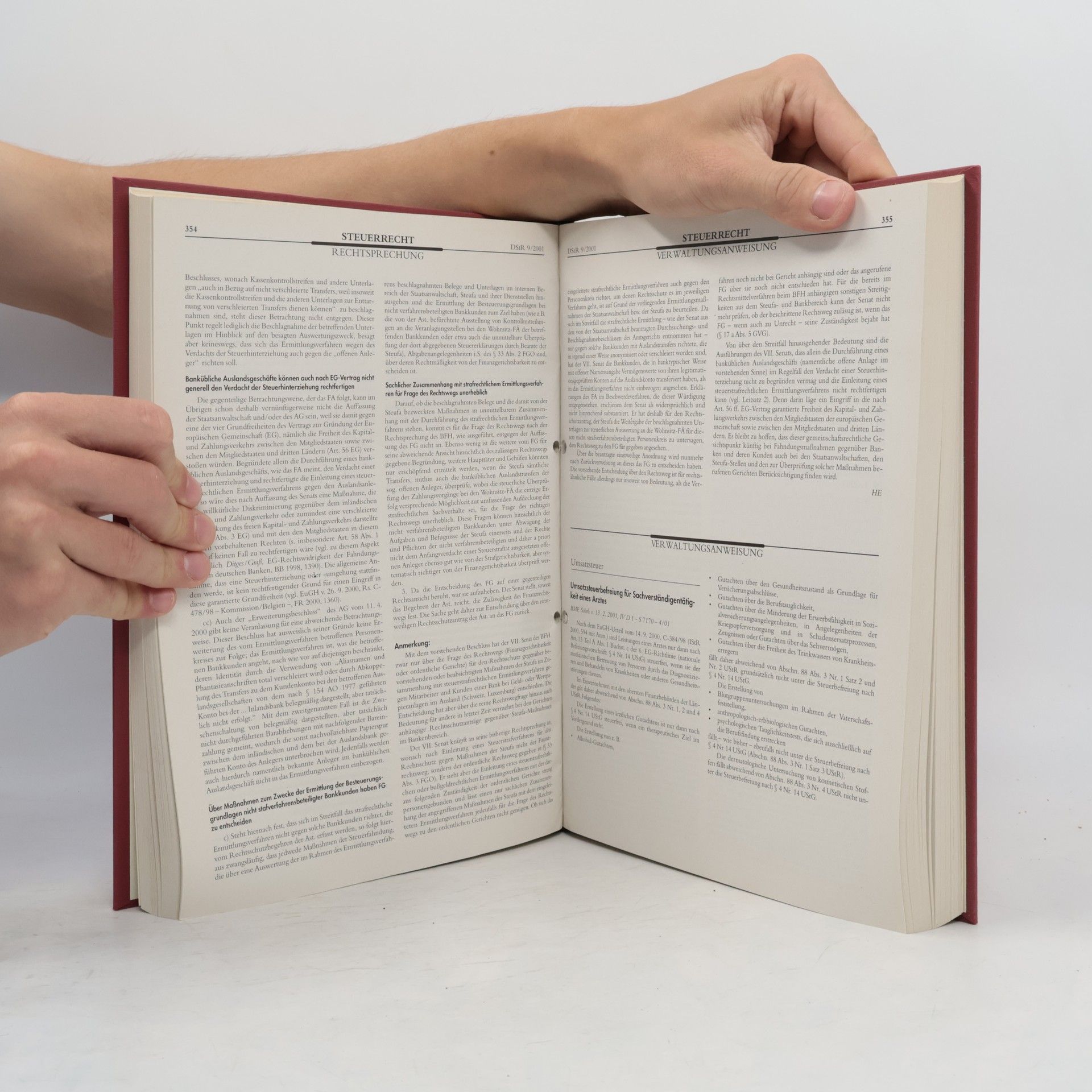 Autorenkollektiv Deutsches Steuerrecht 2001/II
