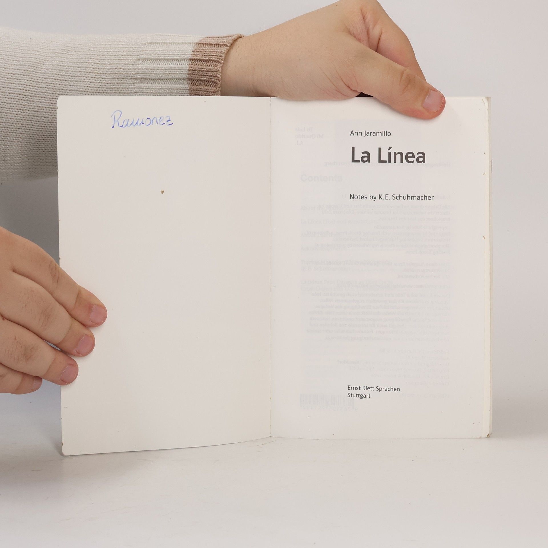 Ann Jaramillo La Línea. Englische Lektüre für das 5. Lernjahr