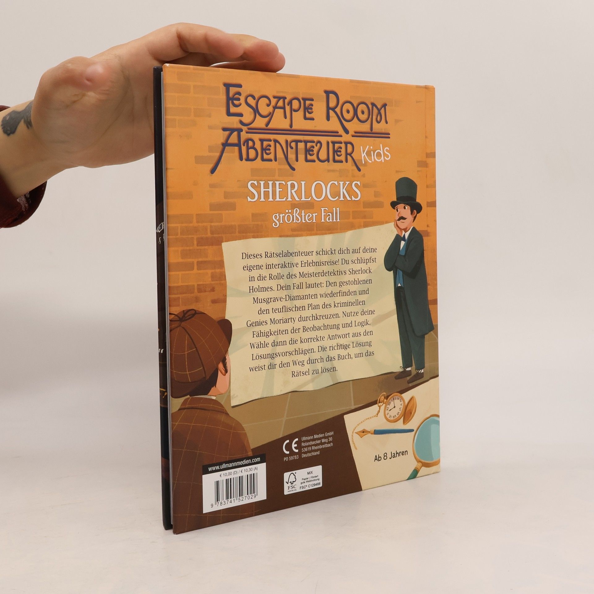 Alex Woolf Escape Room Abenteuer Kids - Sherlocks größter Fall. Ein mitreißendes interaktives Rätselabenteuer für Kinder ab 8 Jahren