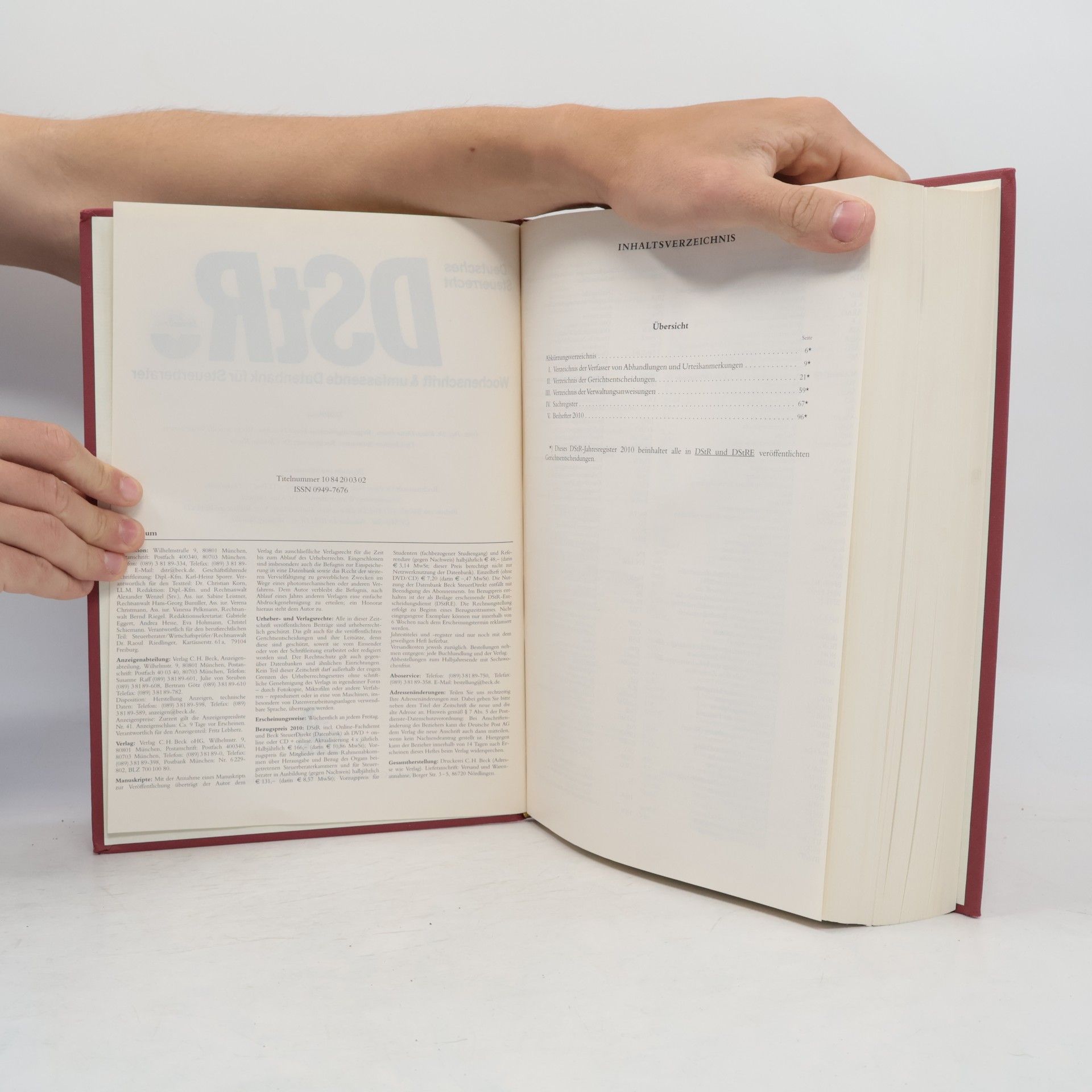 Autorenkollektiv Deutsches Steuerrecht. 2010/II.