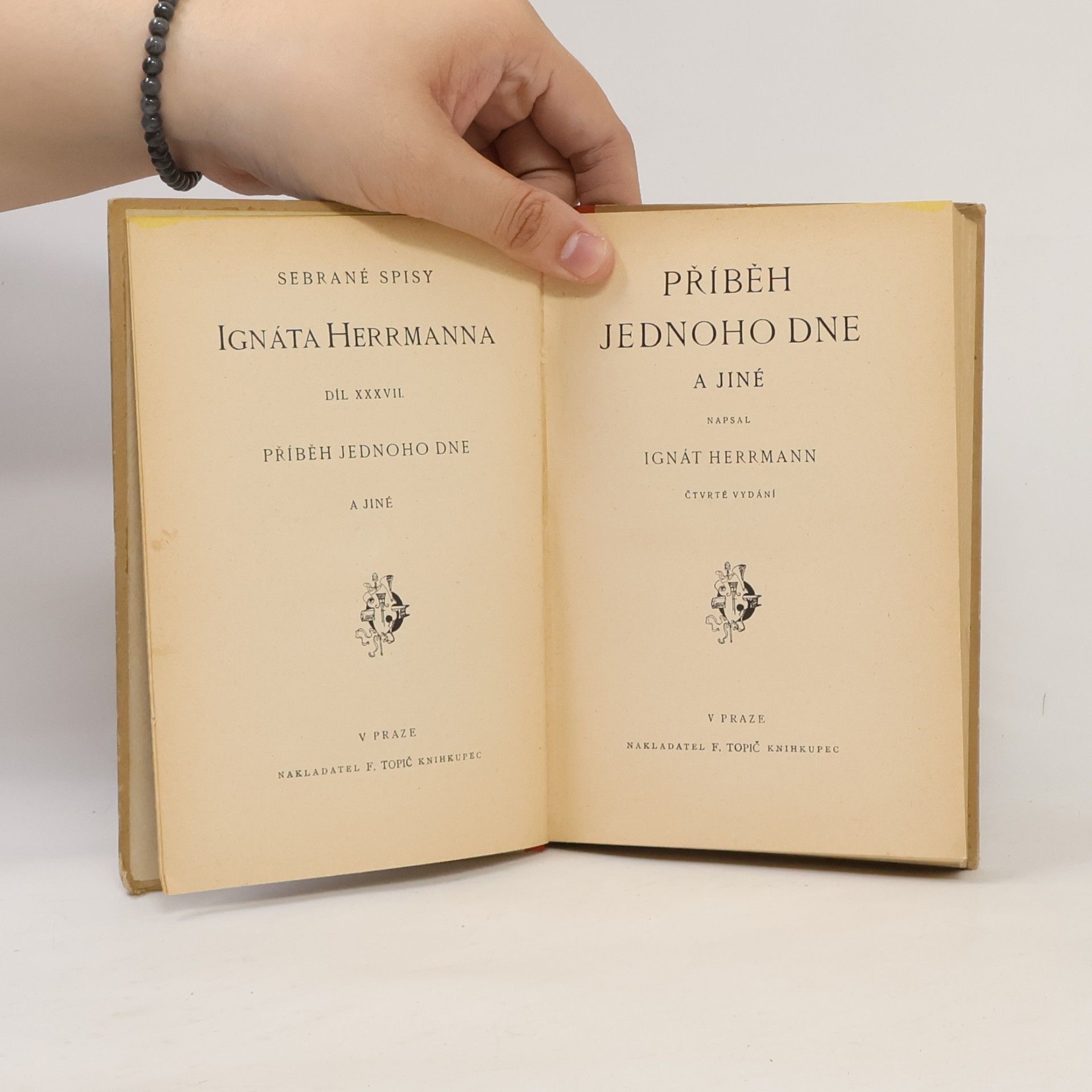 Ignát Herrmann Příběh jednoho dne a jiné