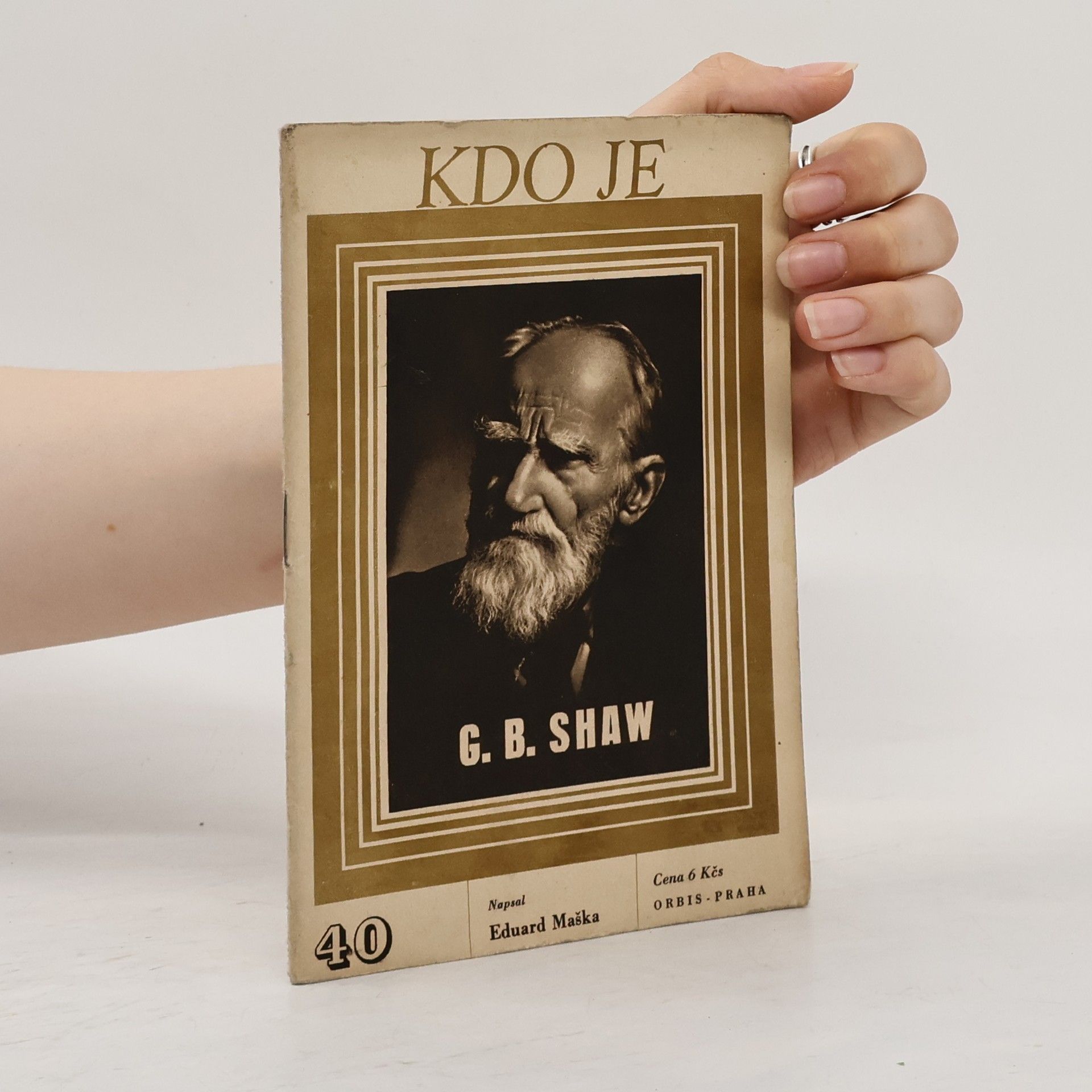 Eduard Maška Kdo je. Č. 40, G. B. Shaw