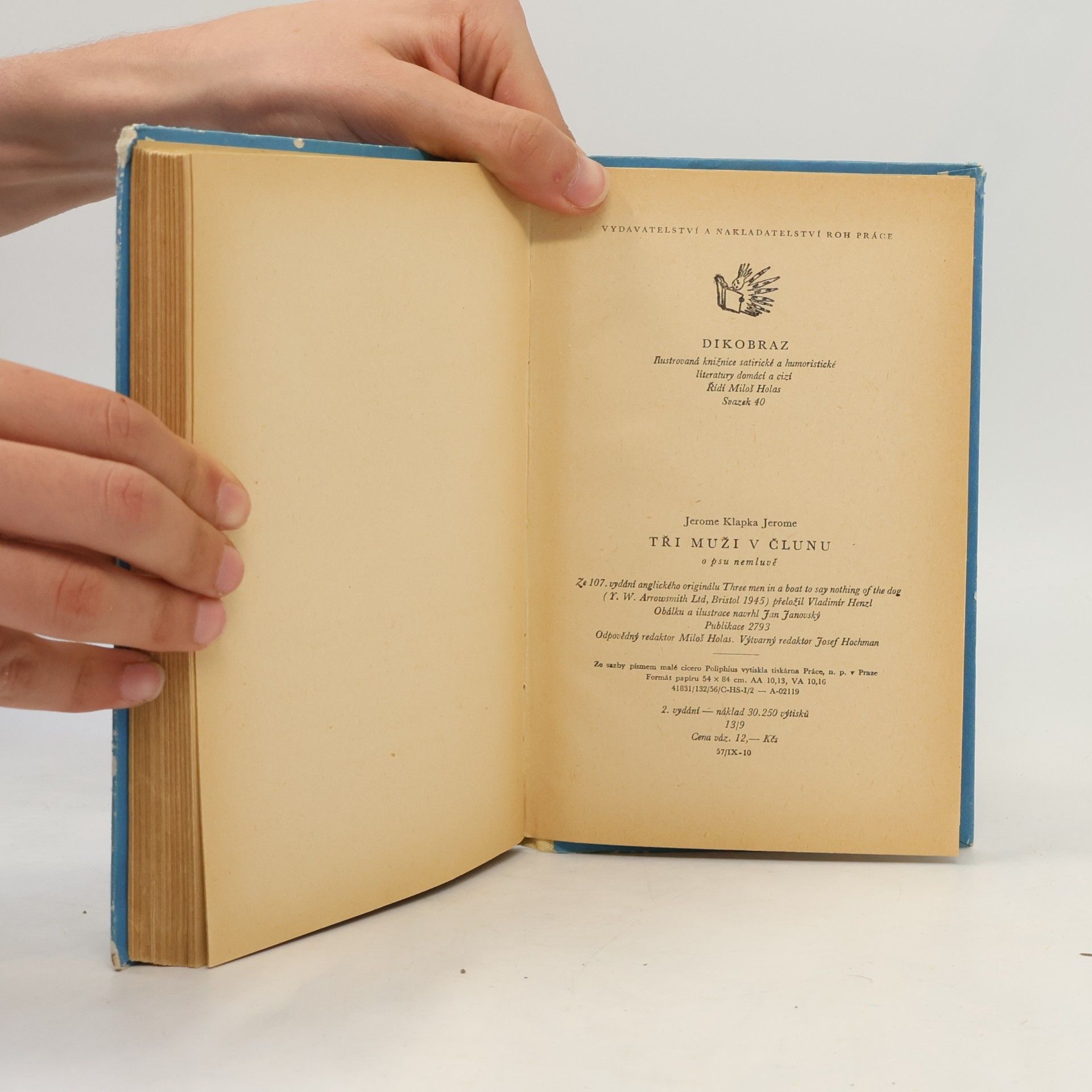 Jerome K. Jerome Tři muži ve člunu o psu nemluvě