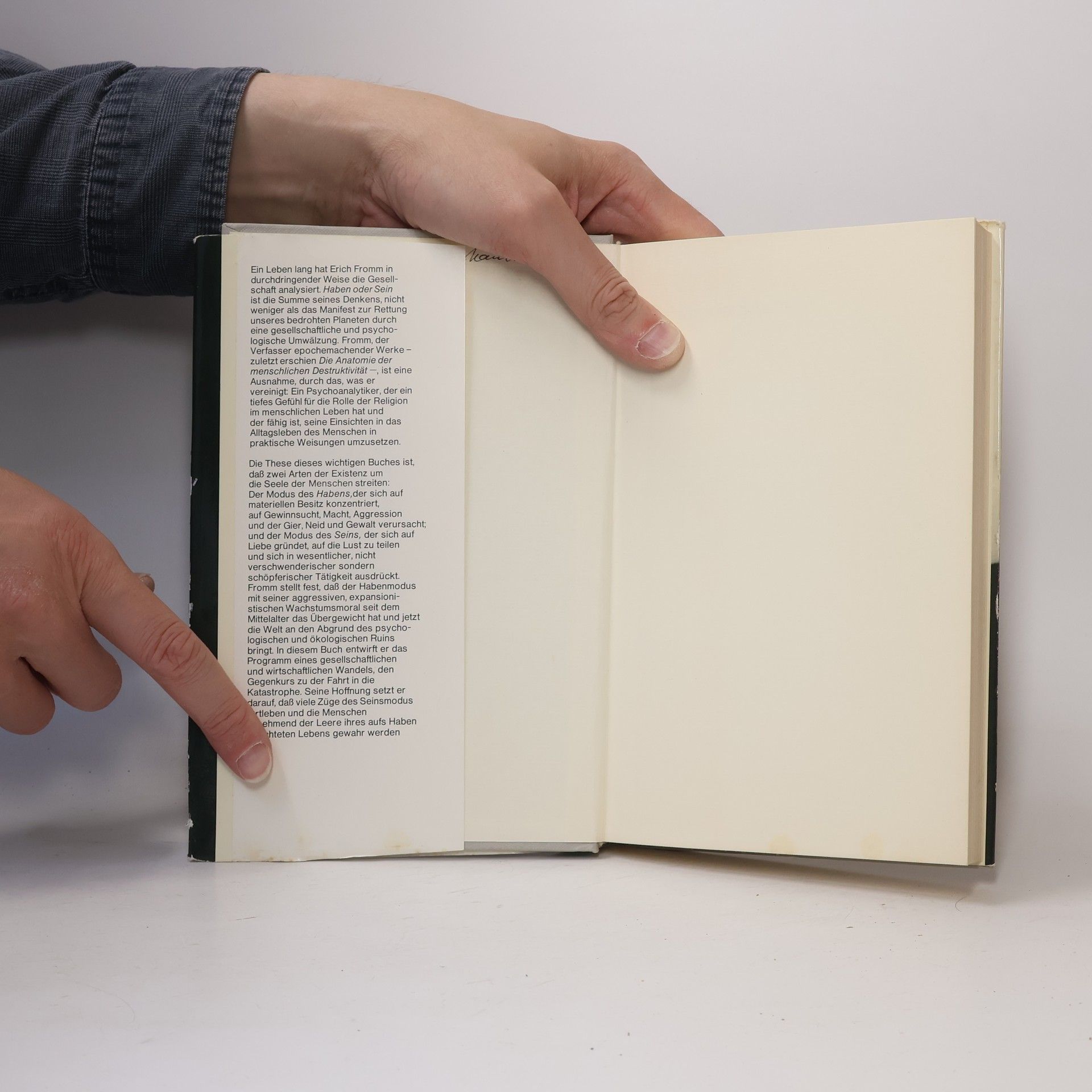 Erich Fromm Haben oder Sein