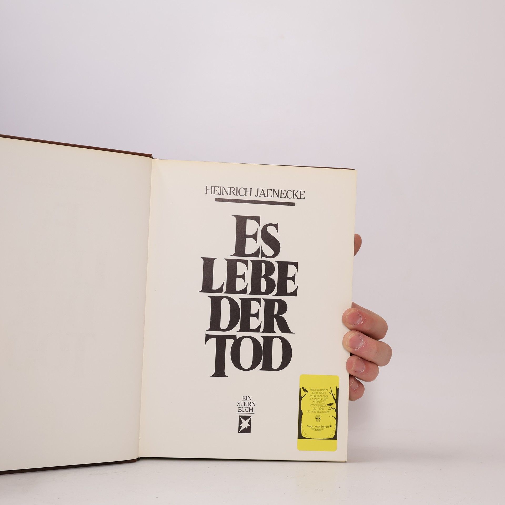 Heinrich Jaenecke Es lebe der Tod