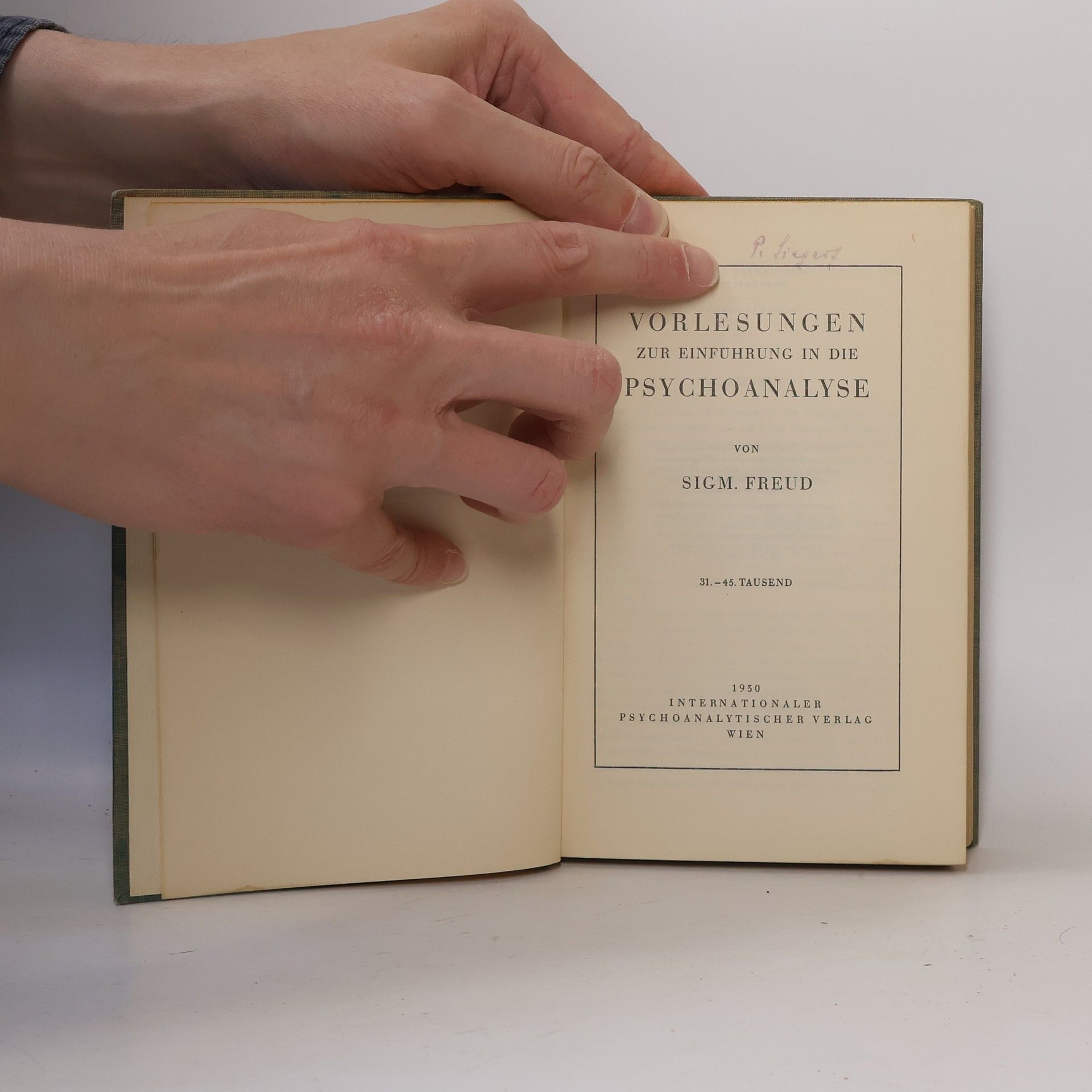 Sigmund Freud Vorlesungen zur Einführung in die Psychoanalyse