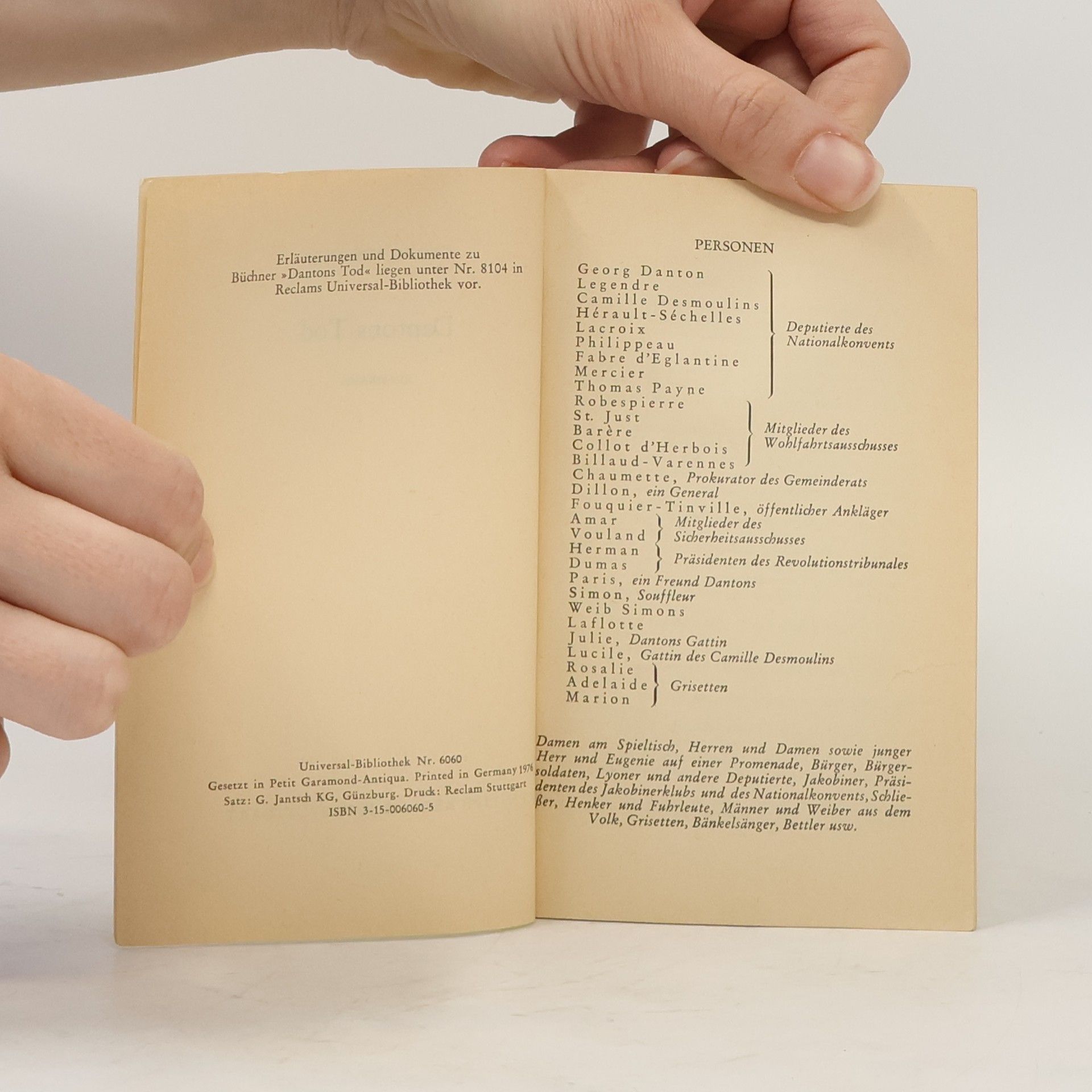 Georg Büchner Dantons Tod