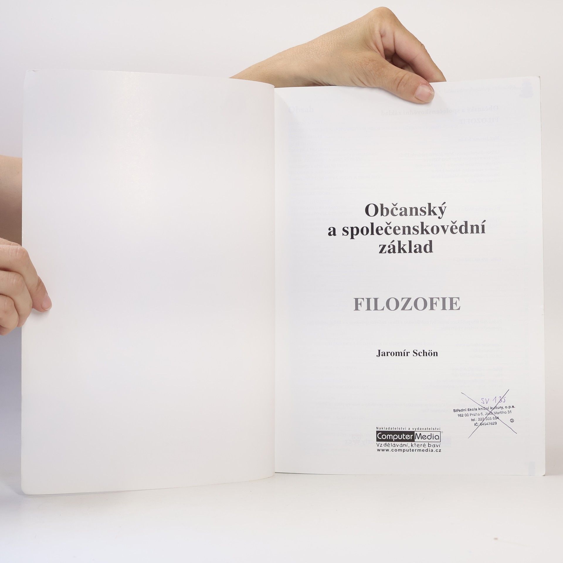 Jaromír Schön Občanský a společenskovědní základ. Filozofie