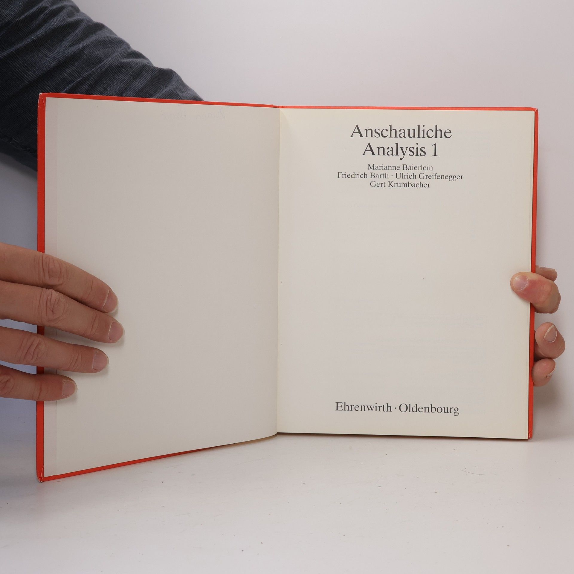 Marianne Baierlein Anschauiliche Analysis 1