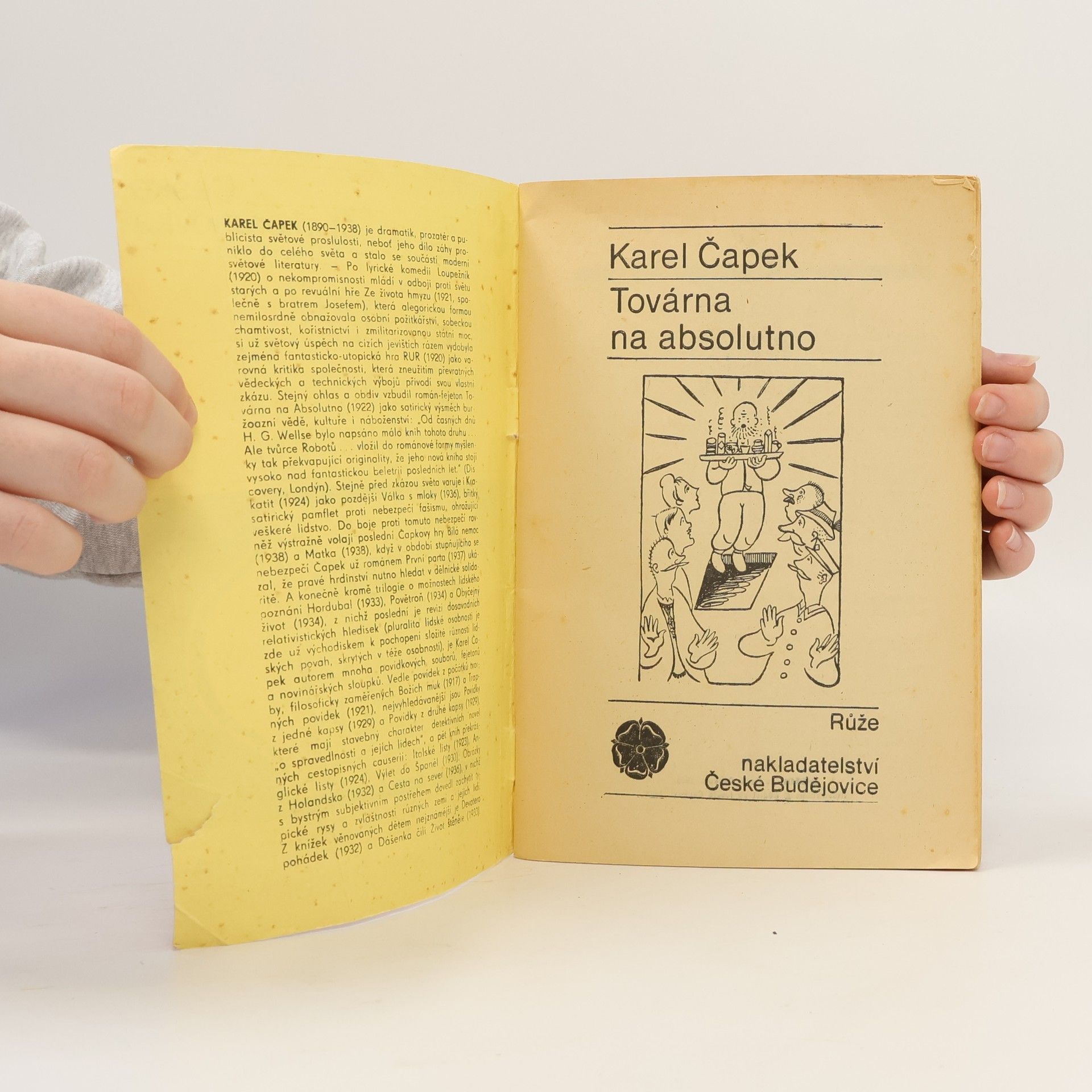 Karel Čapek Továrna na absolutno