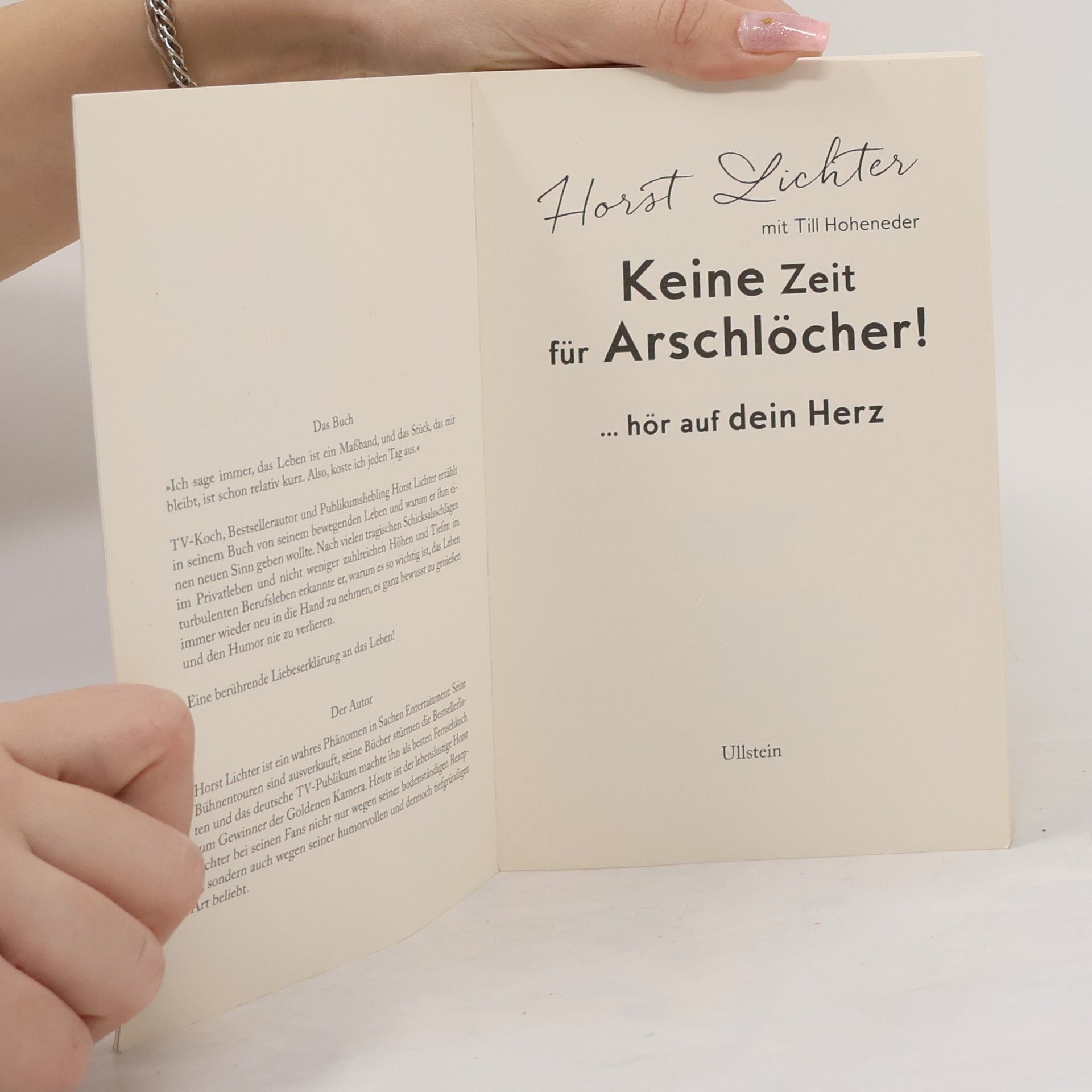 Horst Lichter Keine Zeit für Arschlöcher!