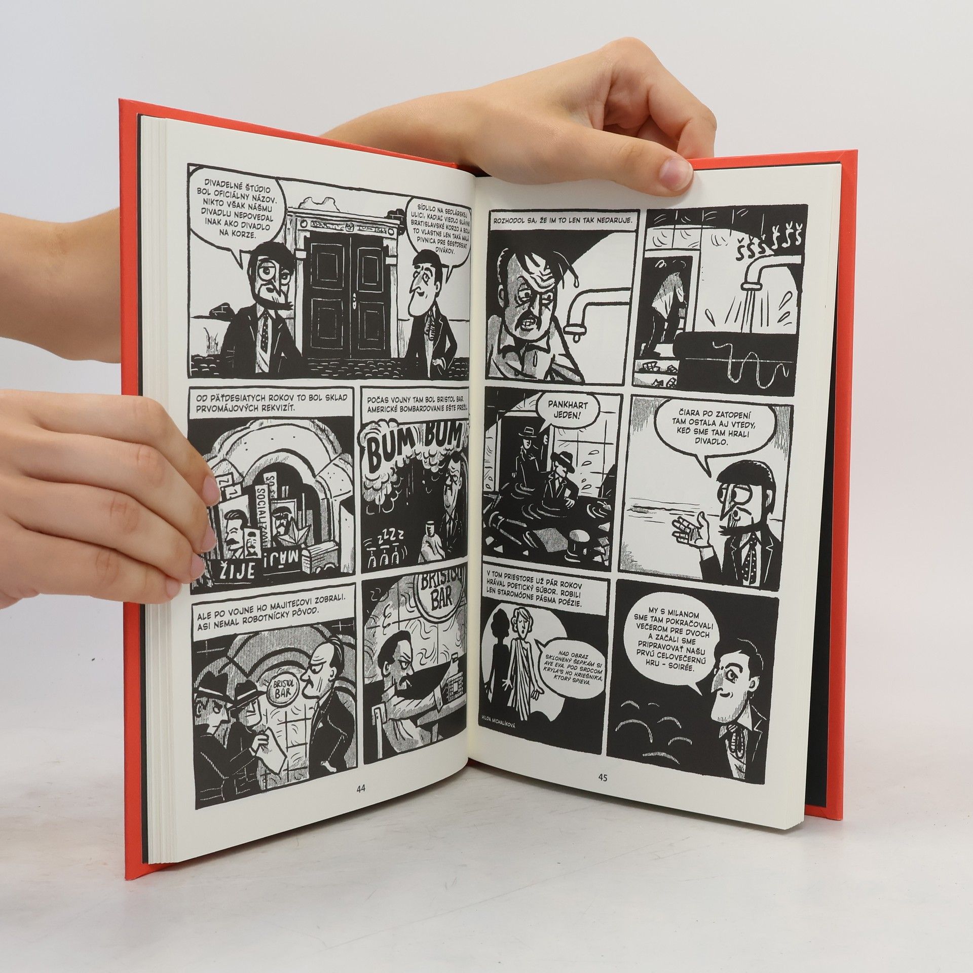 Ďuro Balogh Radostná správa. Komiksový príbeh Lasicu a Satinského z čias, ktoré humoru nepriali