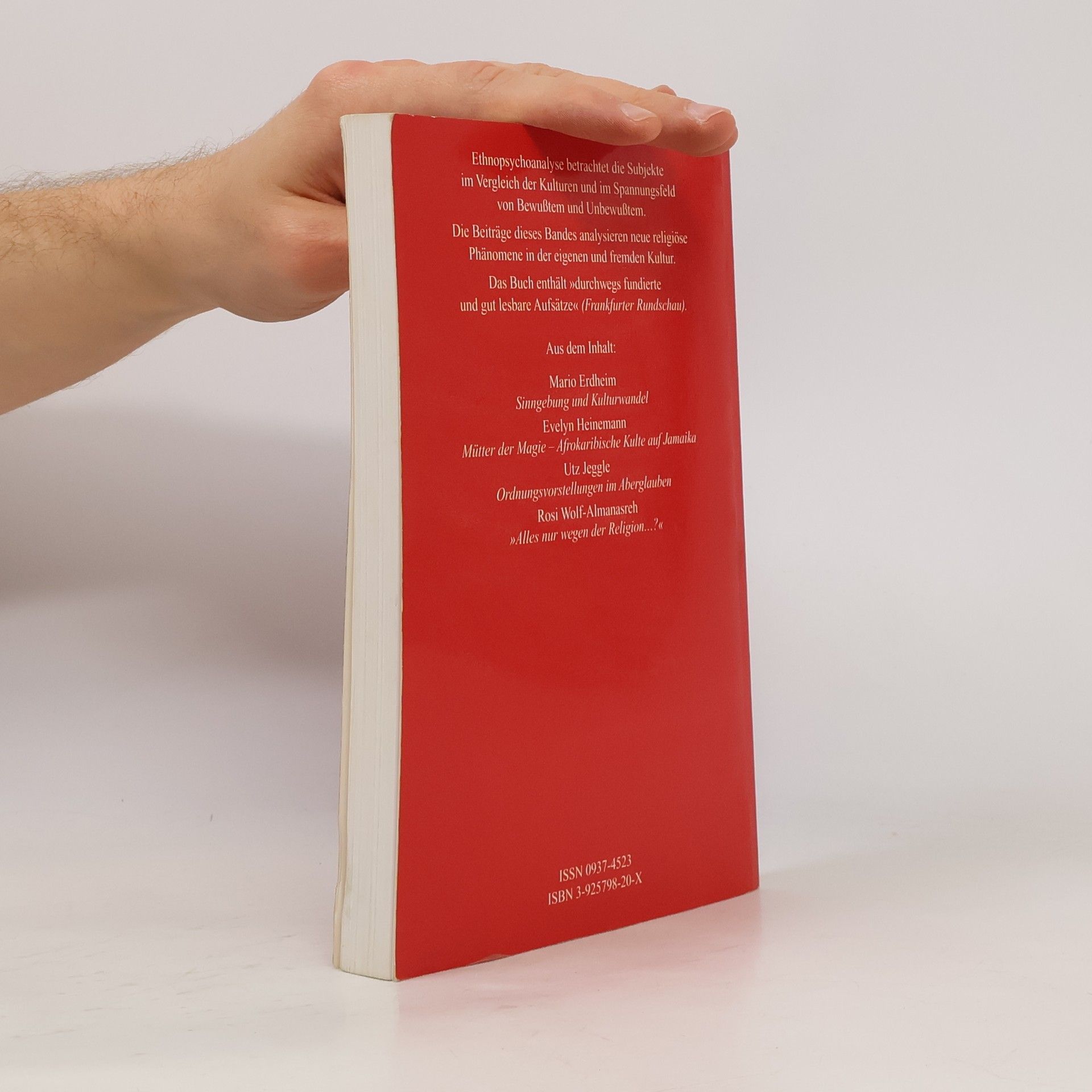 Elisabeth Rohr Glaube, Magie, Religion (Ethnopsychoanalyse)