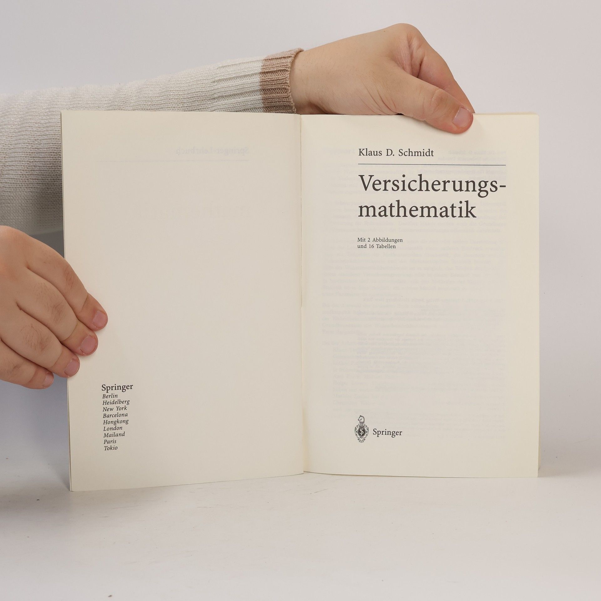 Klaus D. Schmidt Versicherungsmathematik