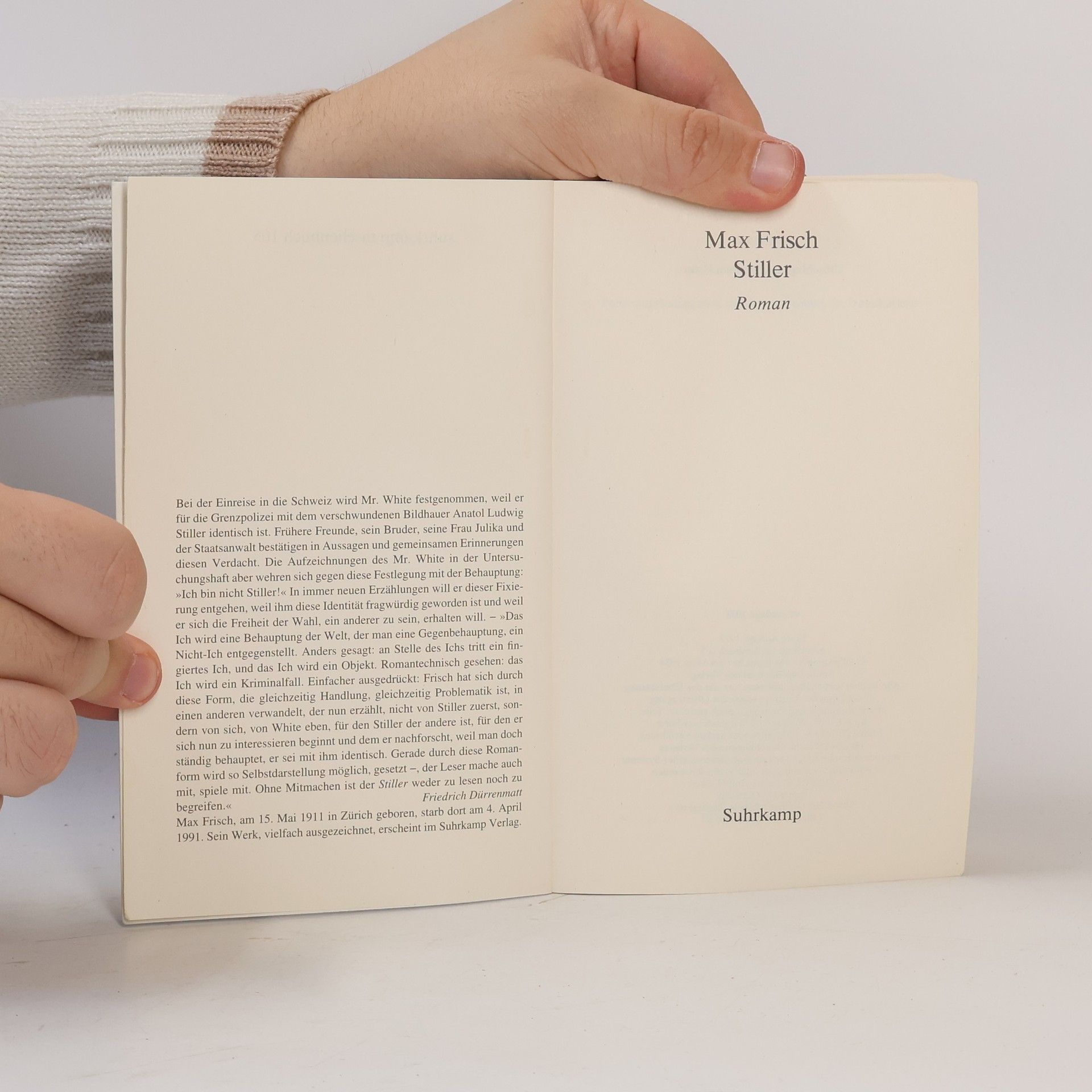 Max Frisch Stiller