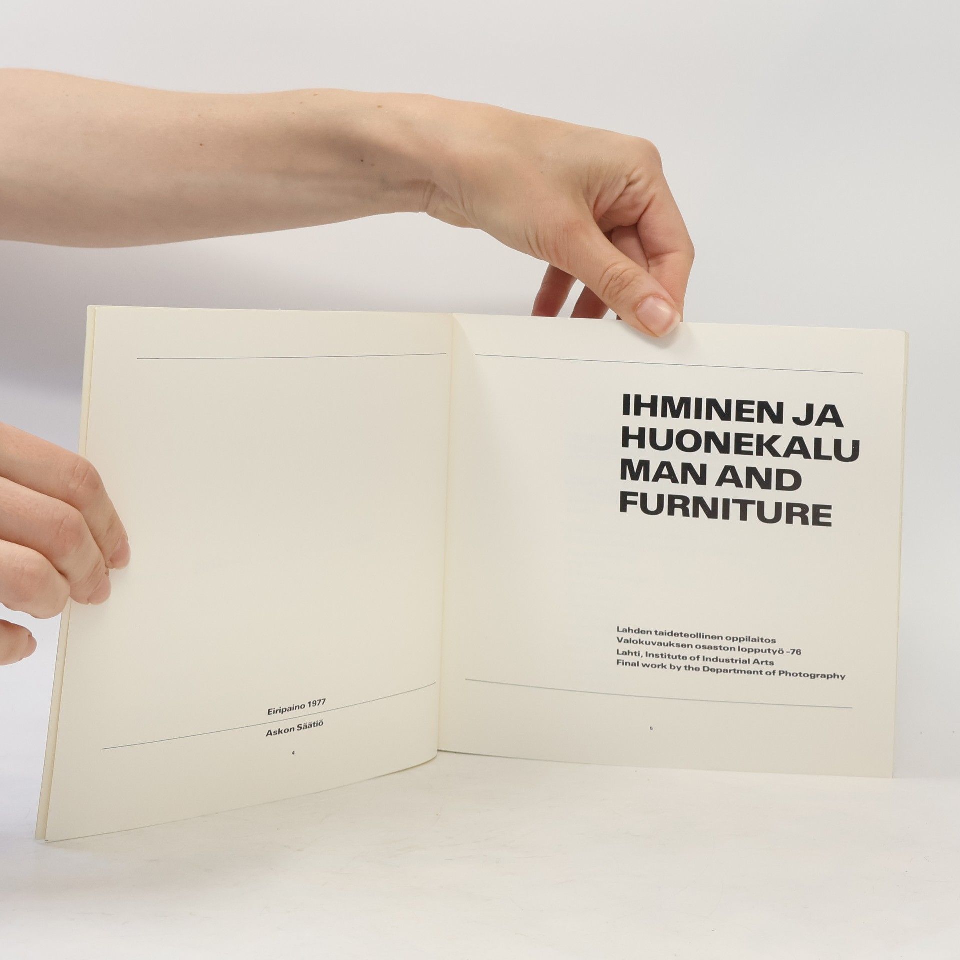Collectif d'auteurs Ihminen ja huonekalu