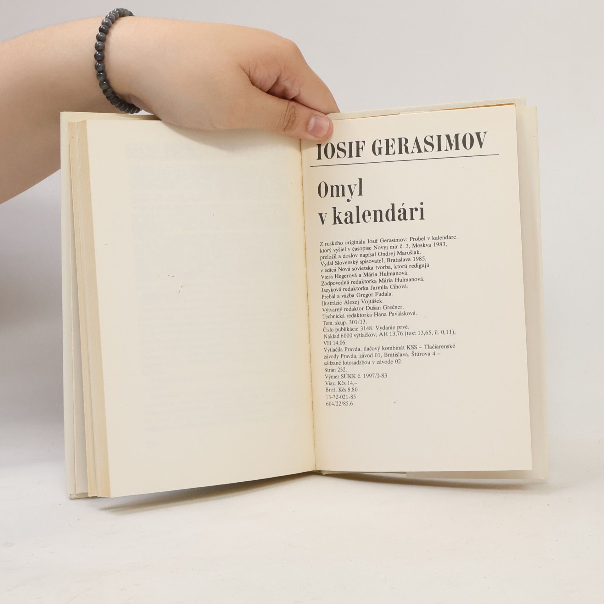 Josif Gerasimov Omyl v kalendári