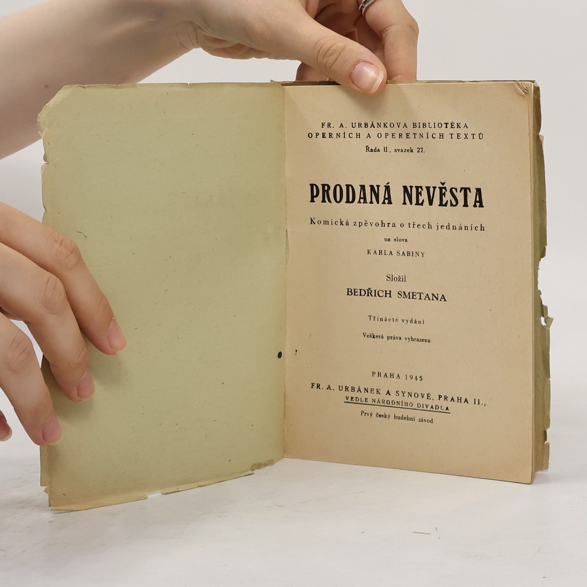 Karel Sabina Prodaná nevěsta