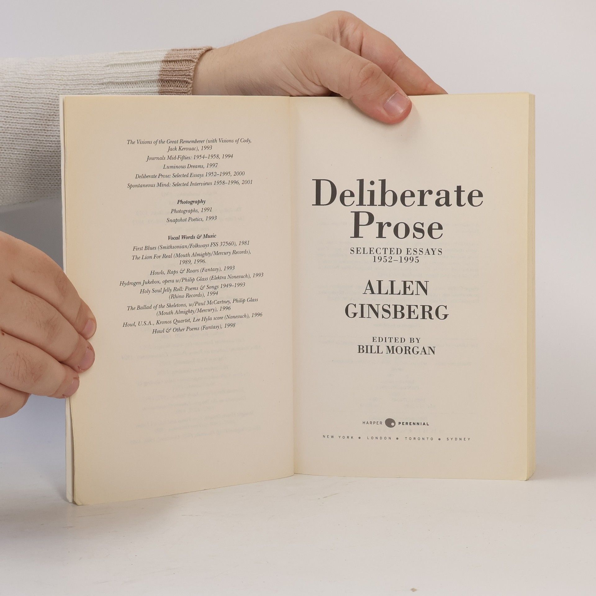 Allen Ginsberg Deliberate Prose