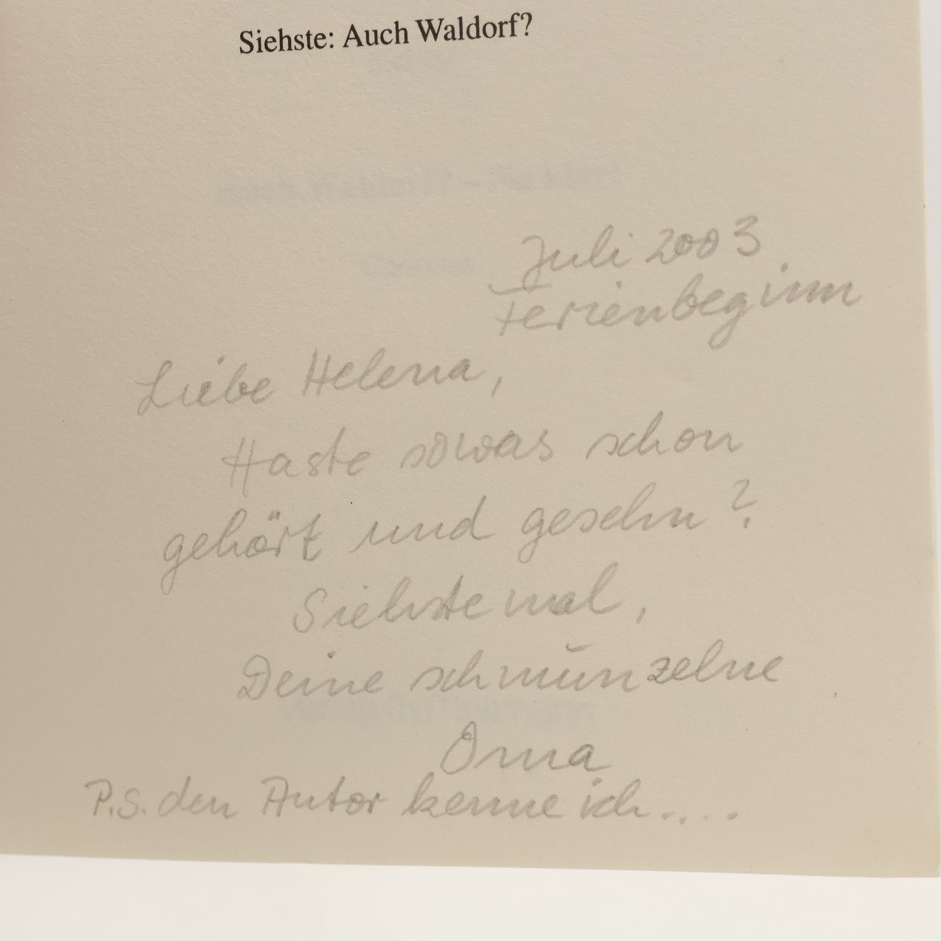Siehste Auch Waldorf? - Na klar!