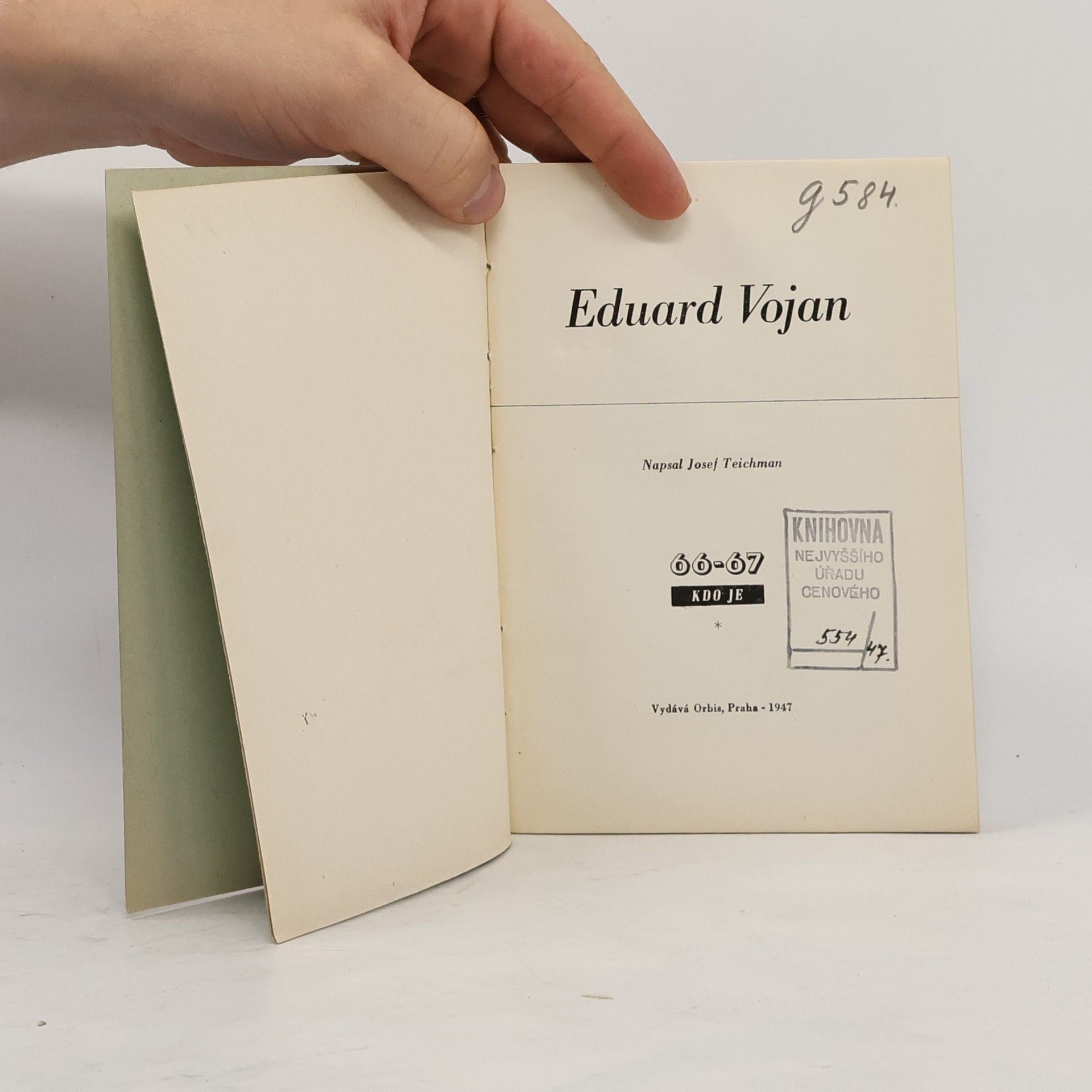 Josef Teichman Kdo je 66-67. Eduard Vojan