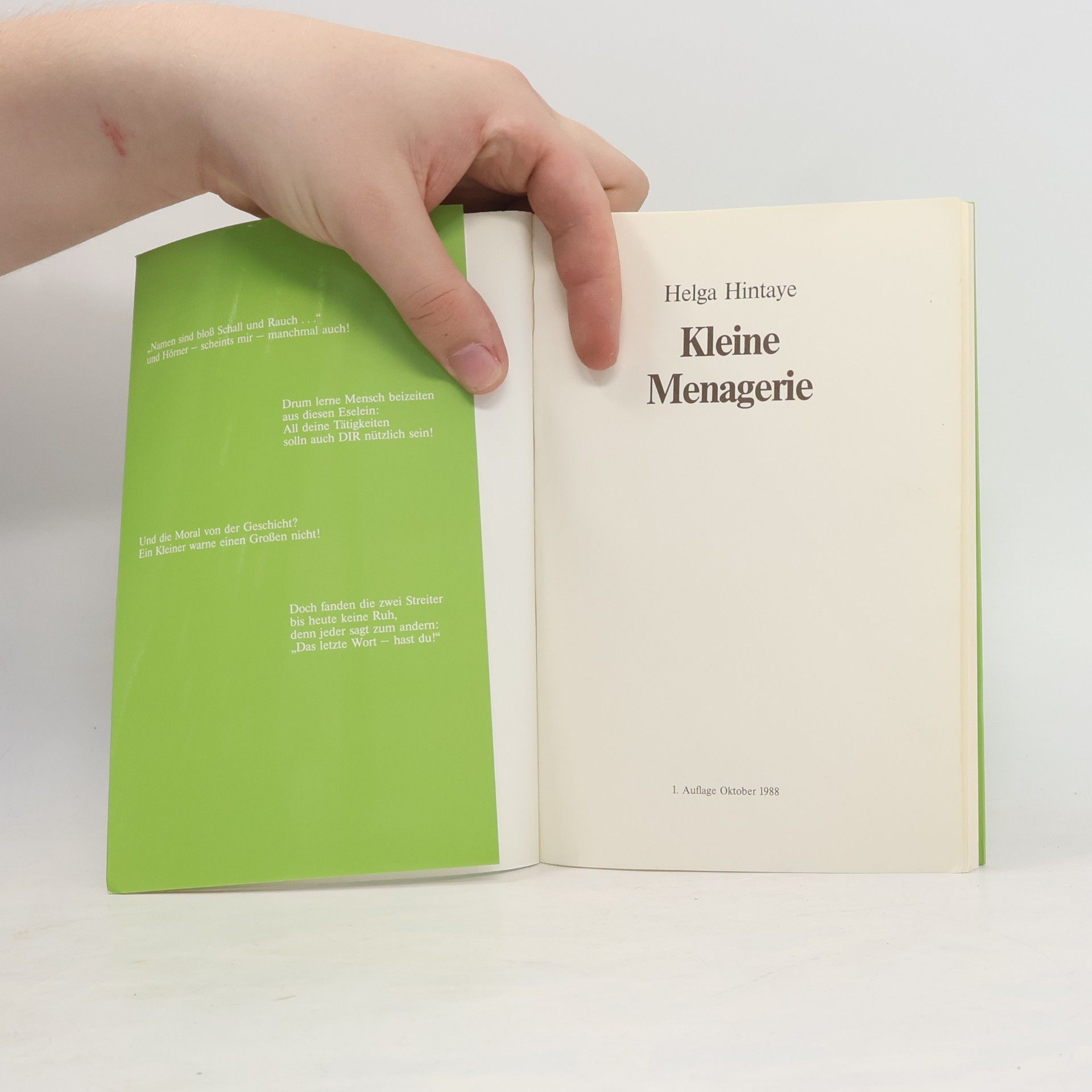 Helga Hintaye Kleine Menagerie
