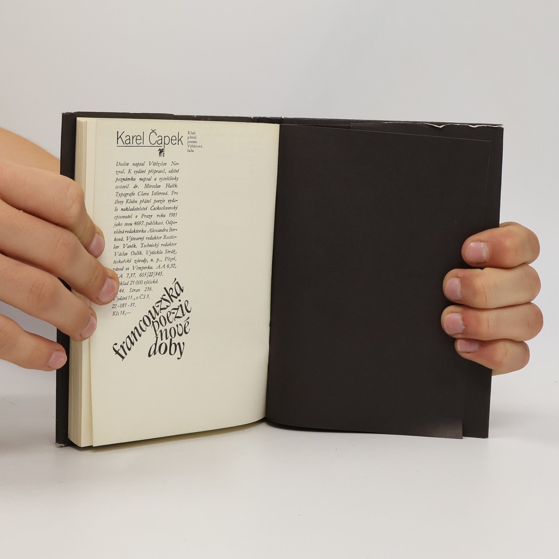 Karel Čapek Francouzská poezie nové doby