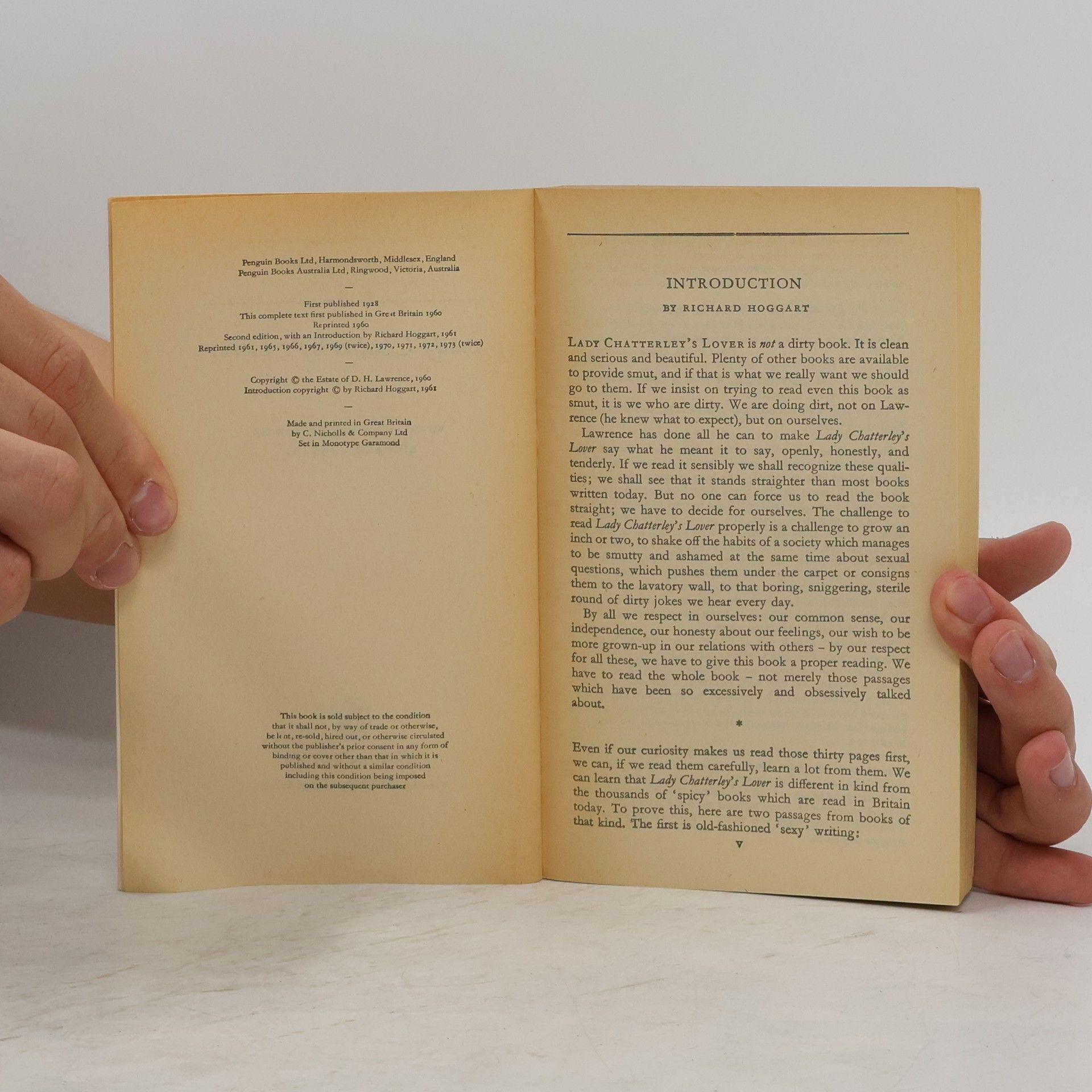 D. H. Lawrence Lady Chatterley's Lover