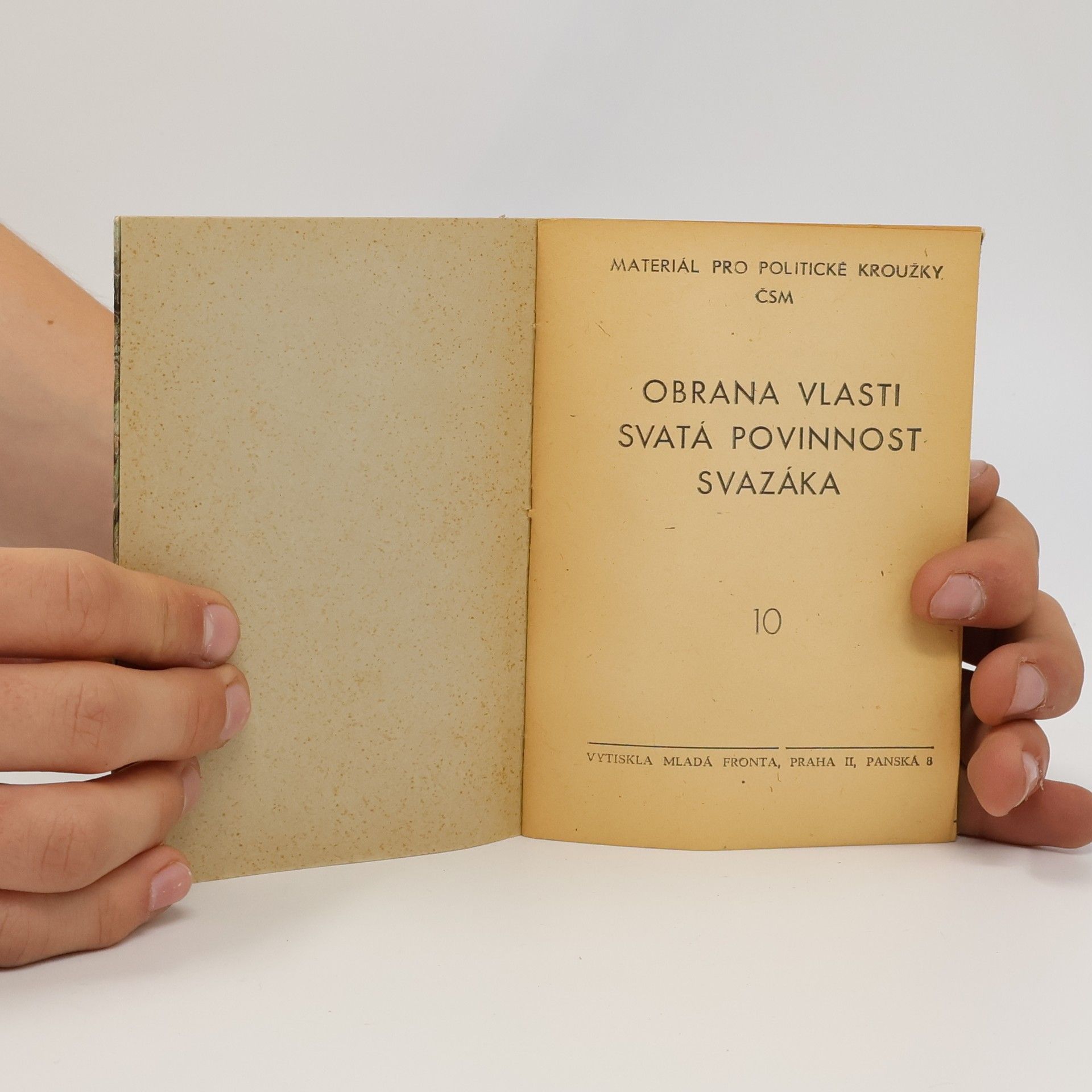 Autorenkollektiv Obrana vlasti svatá povinnost svazáka 10