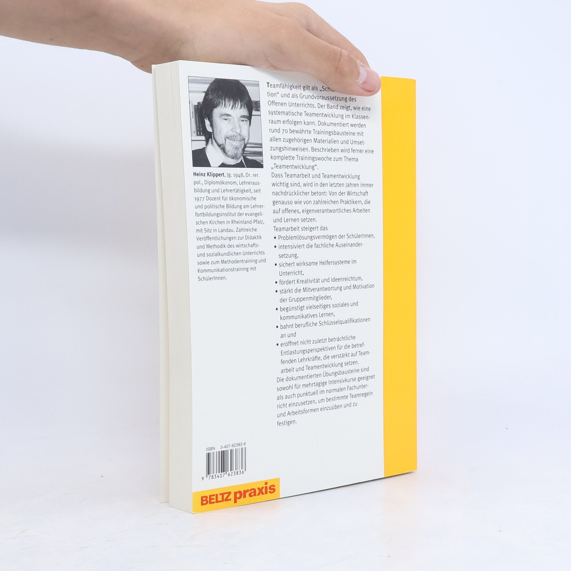 Heinz Klippert Teamentwicklung im Klassenraum