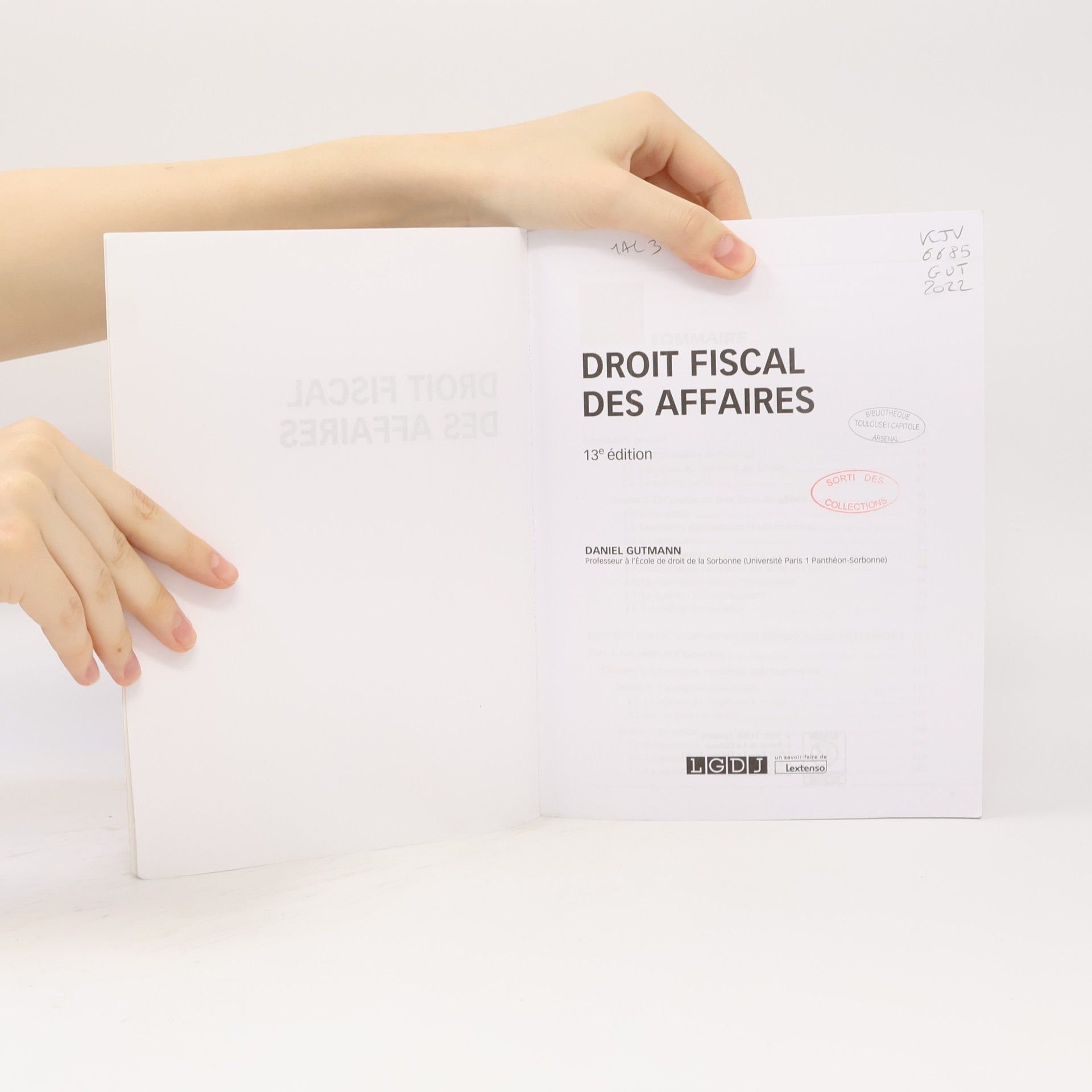 Daniel Gutmann Précis Domat Droit Privé: Droit fiscal des affaires
